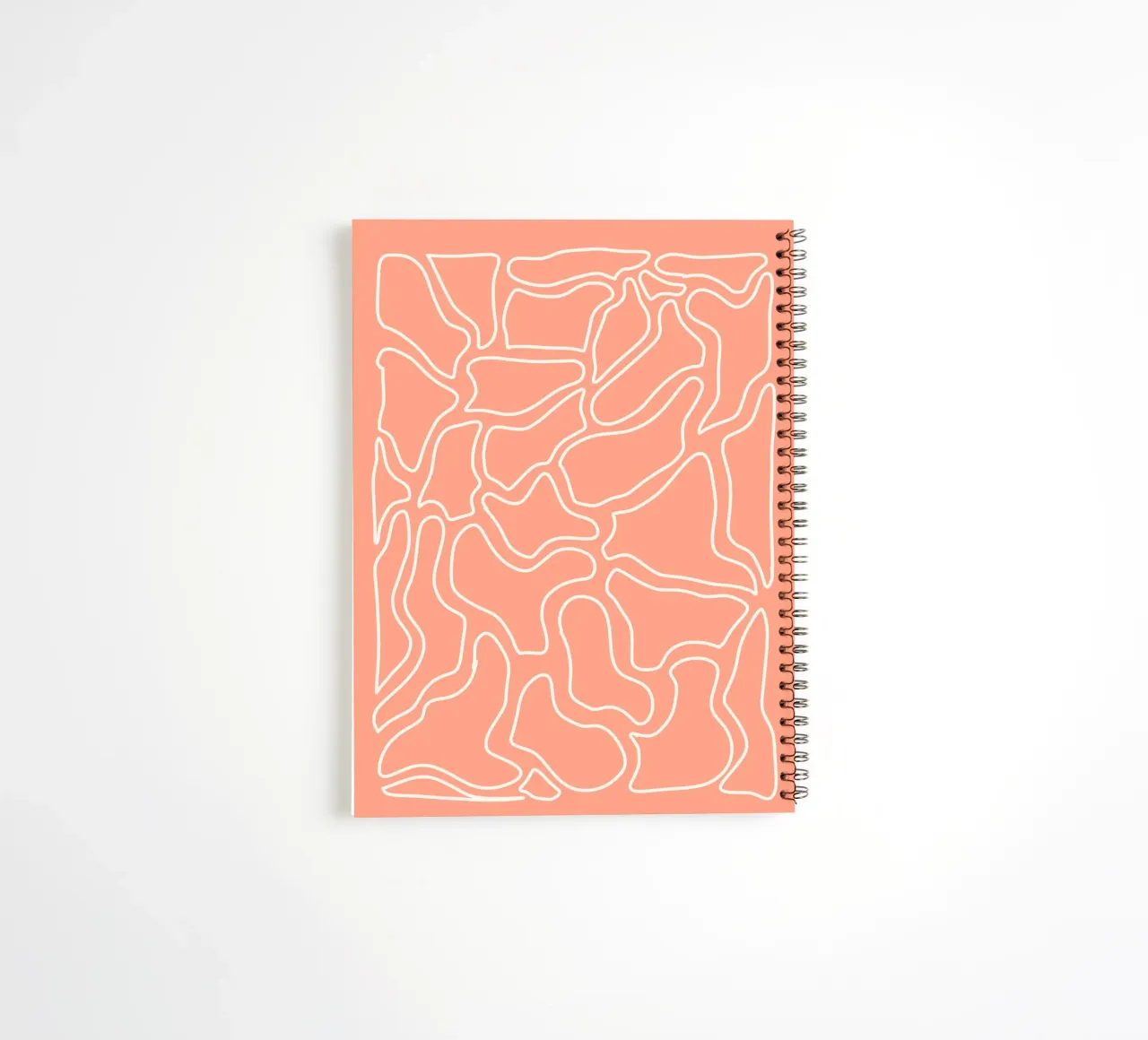 Minimalist Line Motif spiral notebook by MODERN NUANCE