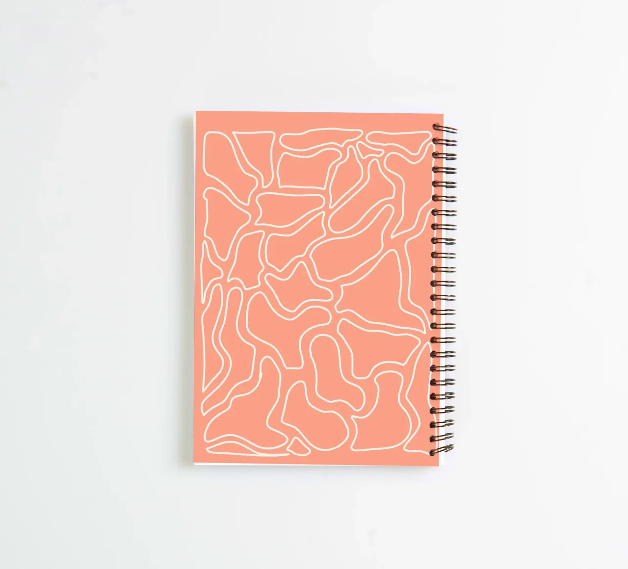 Minimalist Line Motif spiral notebook by MODERN NUANCE