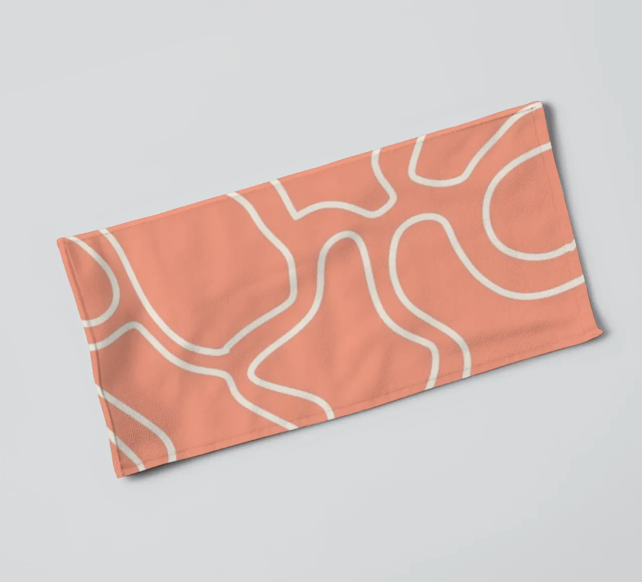 Minimalist Line Motif towel by MODERN NUANCE