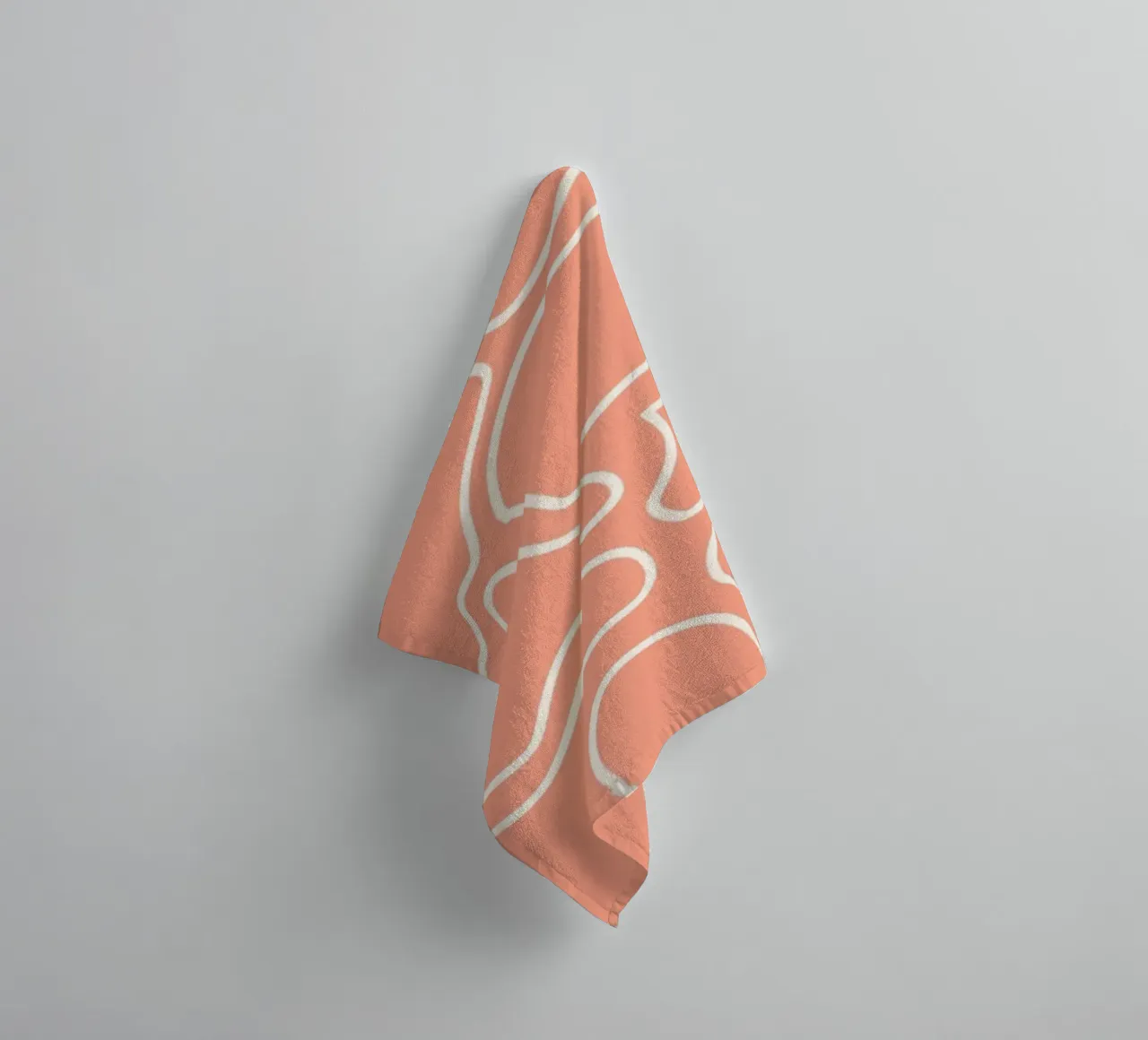 Minimalist Line Motif towel by MODERN NUANCE