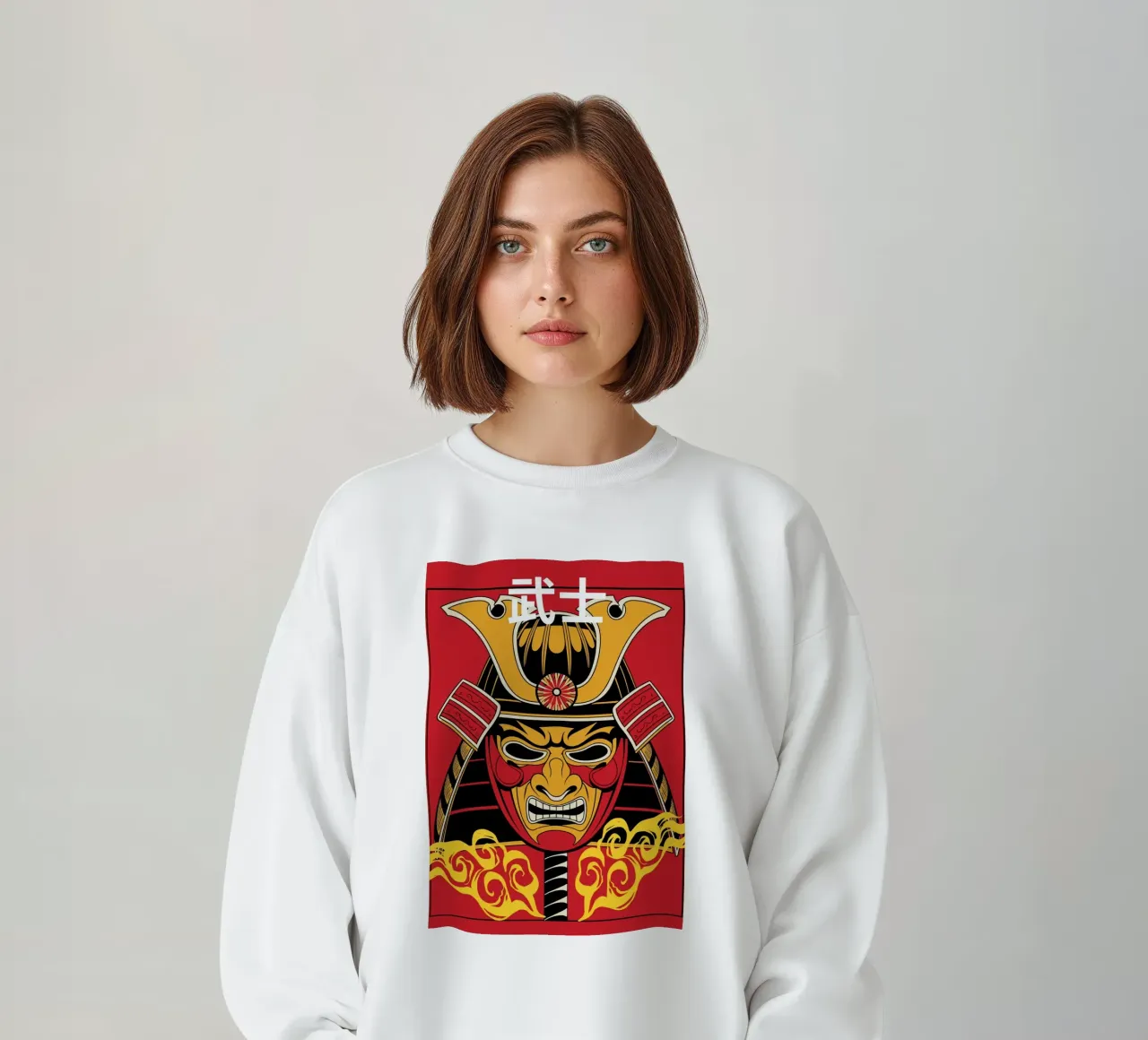 Samurai Warrior Mask felpa da ramosashop