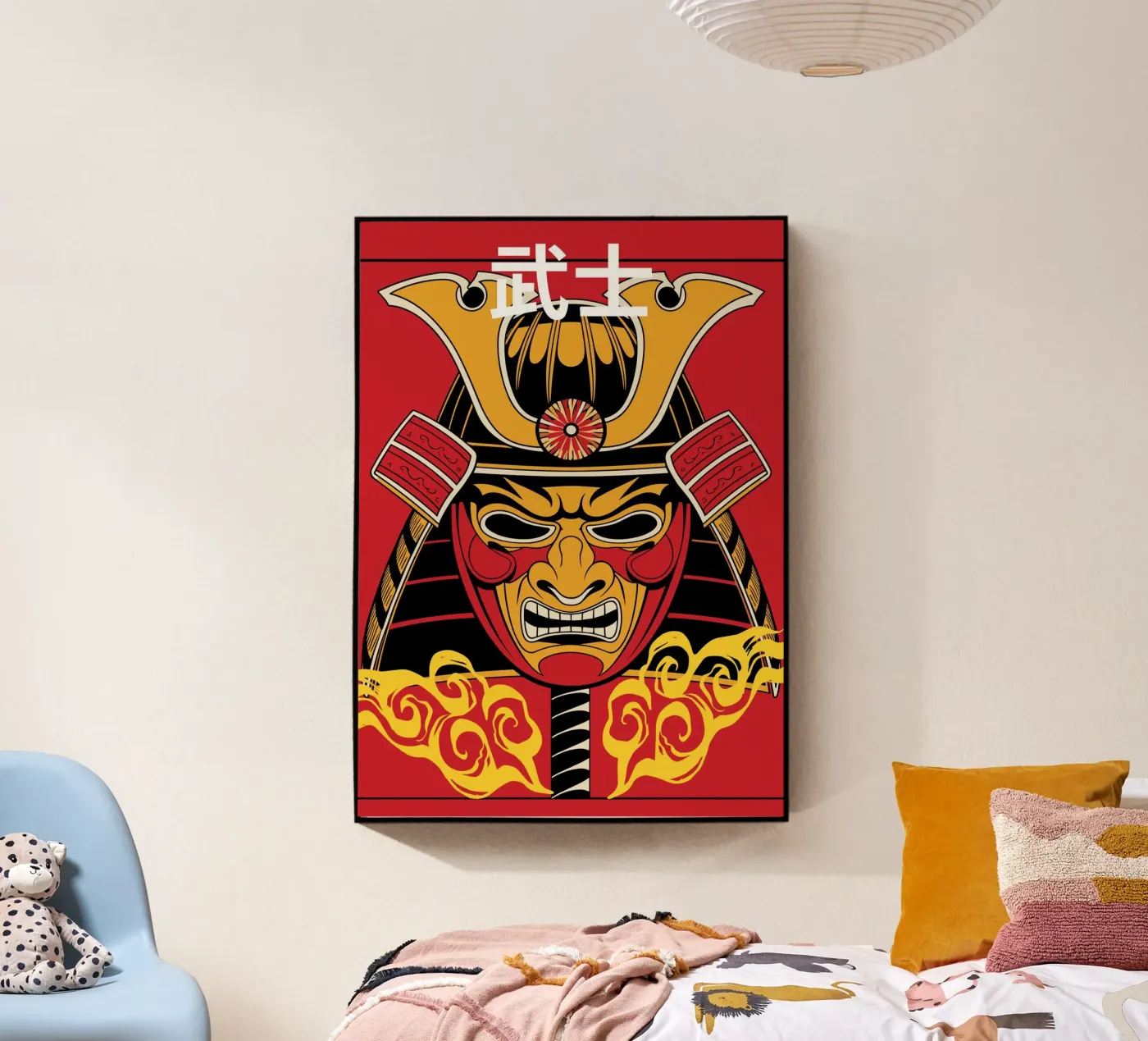 Samurai Warrior Mask acrylic glass by ramosashop