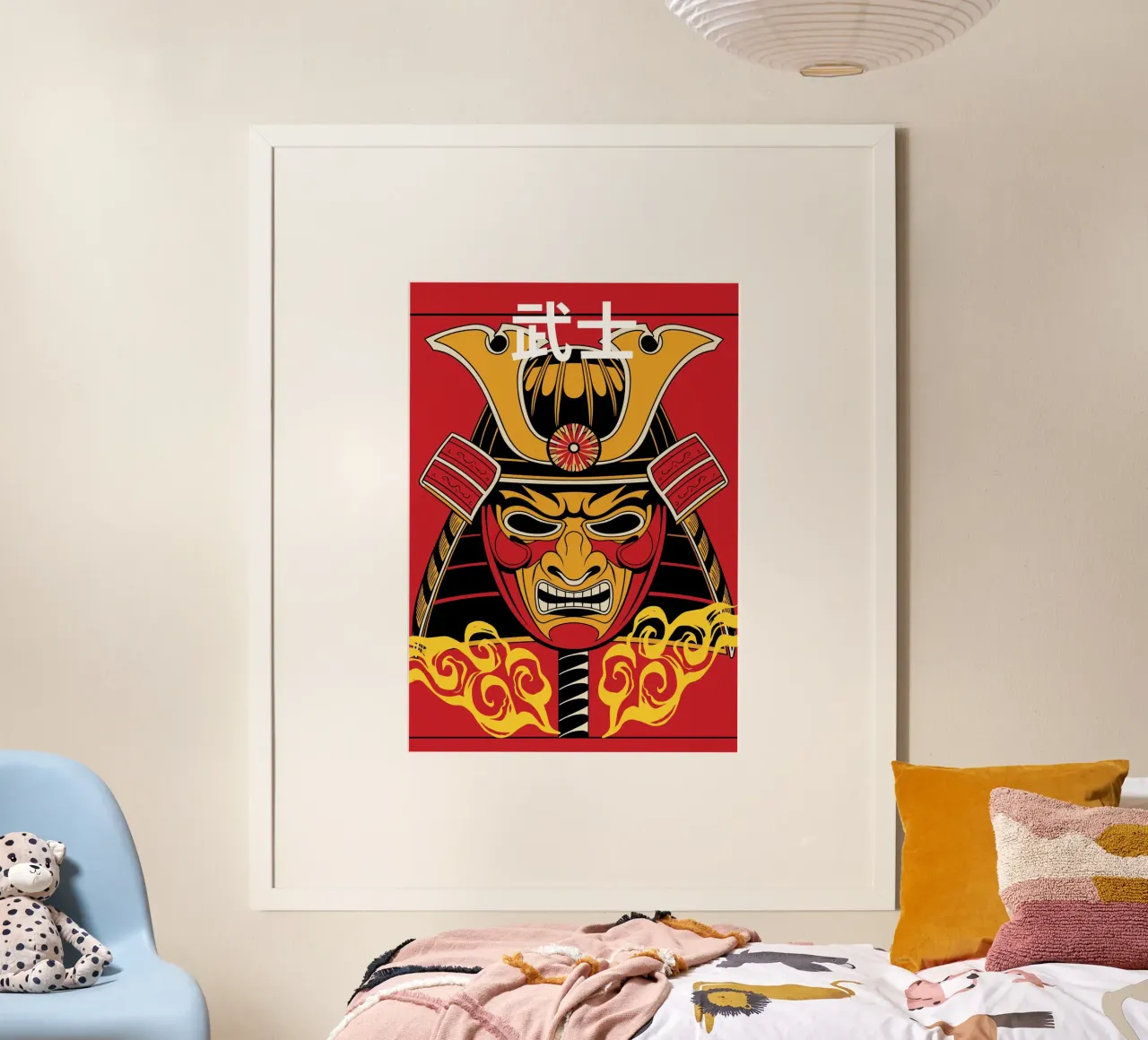 Samurai Warrior Mask carta hahnemühle da ramosashop