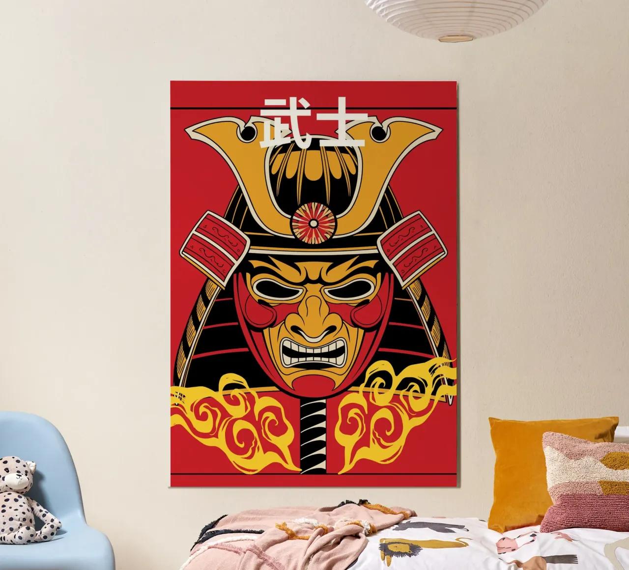 Samurai Warrior Mask poster da ramosashop