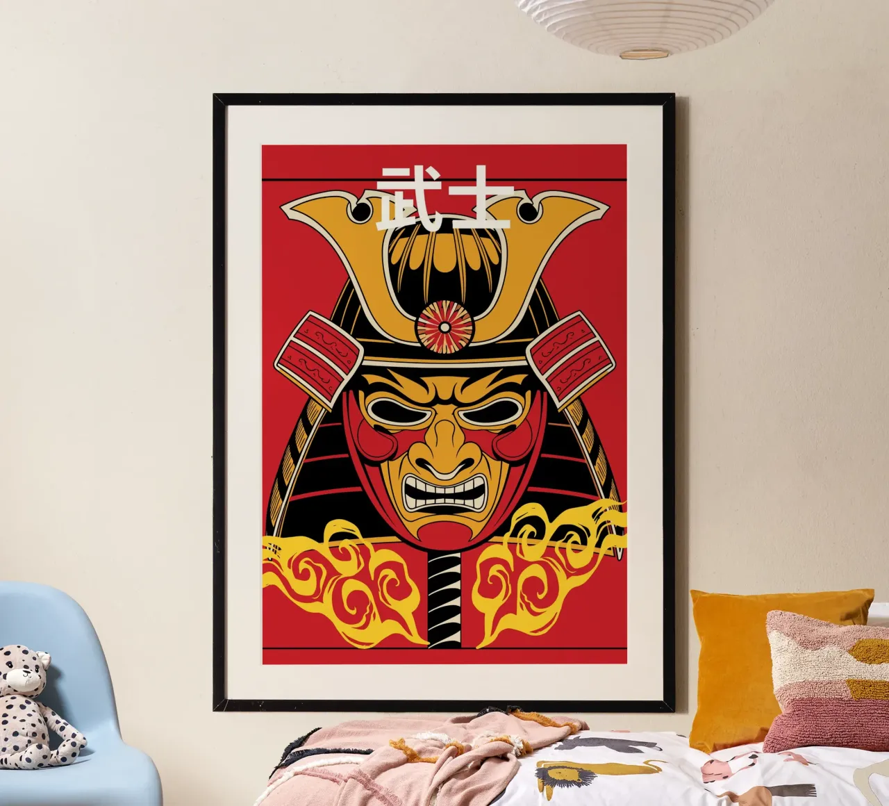 Samurai Warrior Mask poster da ramosashop