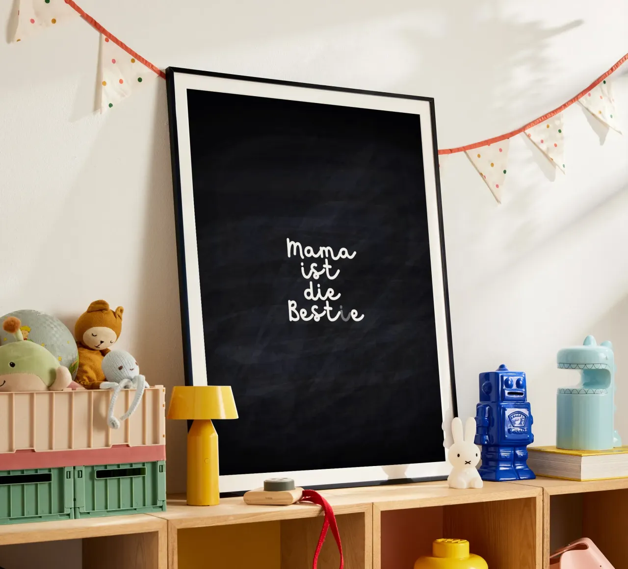 Mama ist die Best(i)e poster con telaio in plastica da Ohkimiko
