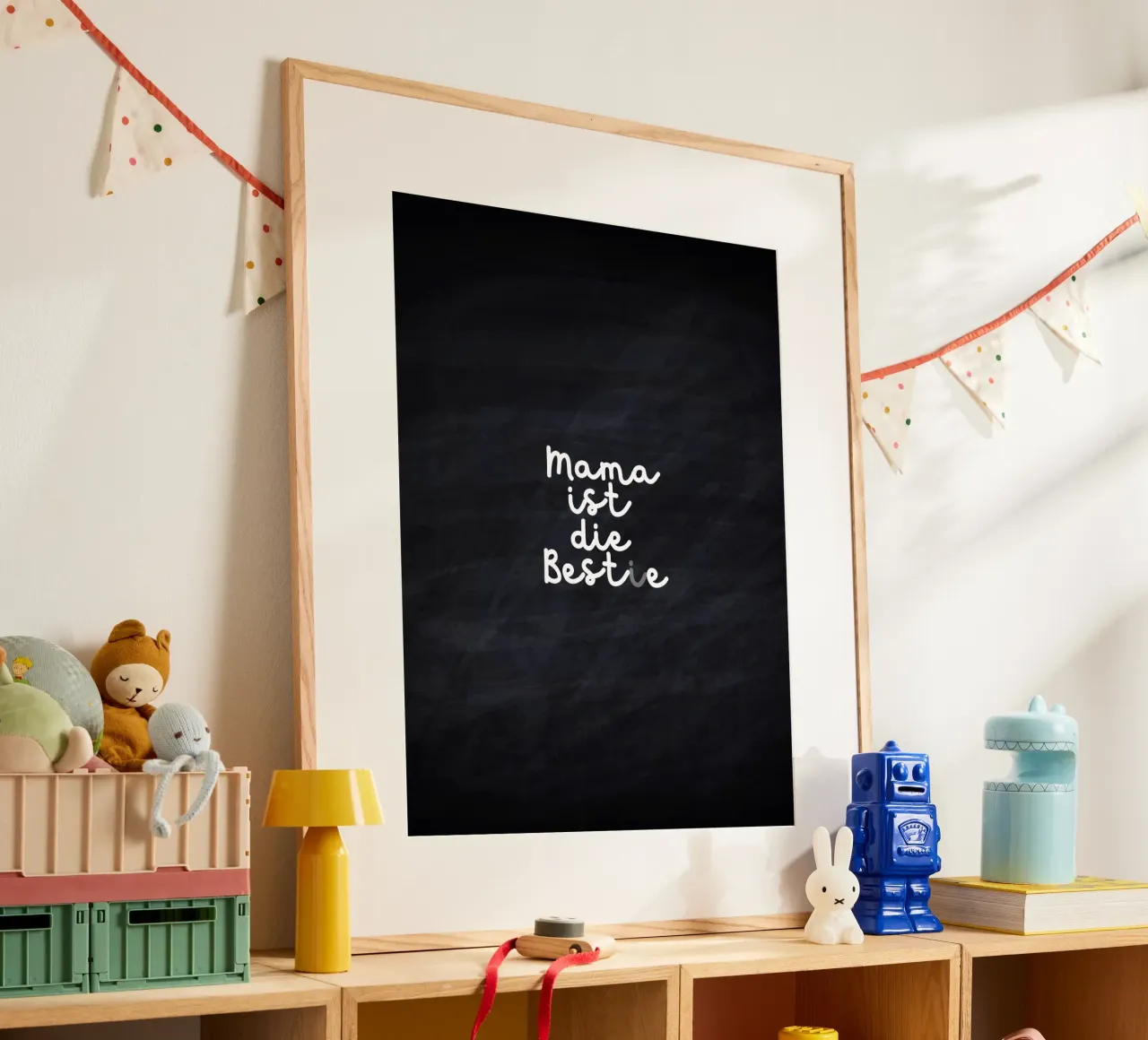 Mama ist die Best(i)e poster con telaio in plastica da Ohkimiko