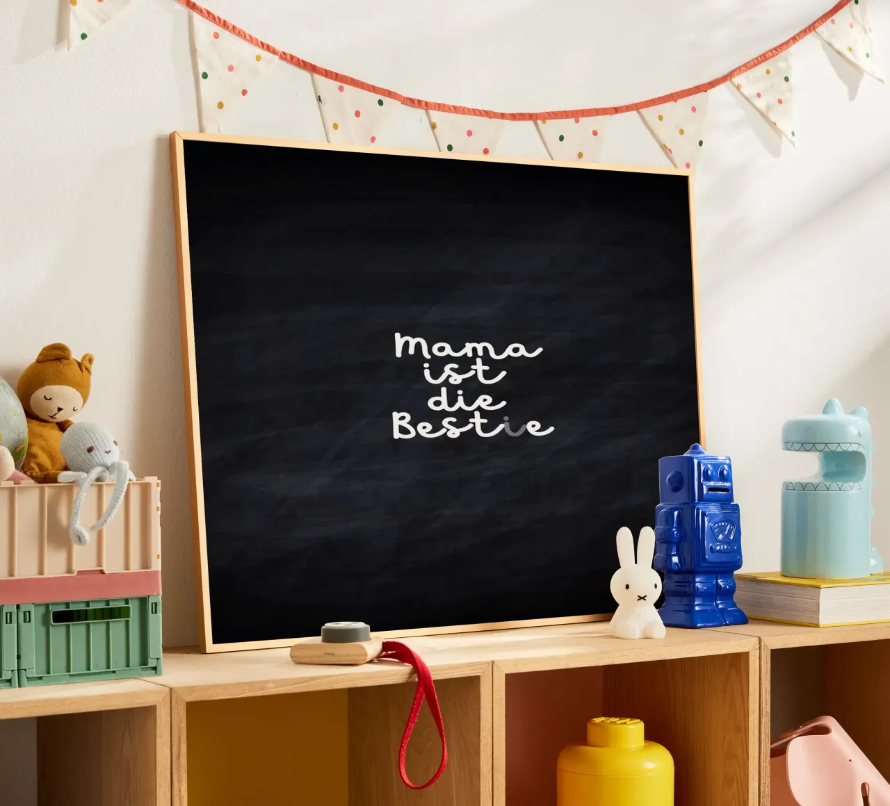 Mama ist die Best(i)e poster con telaio in plastica da Ohkimiko