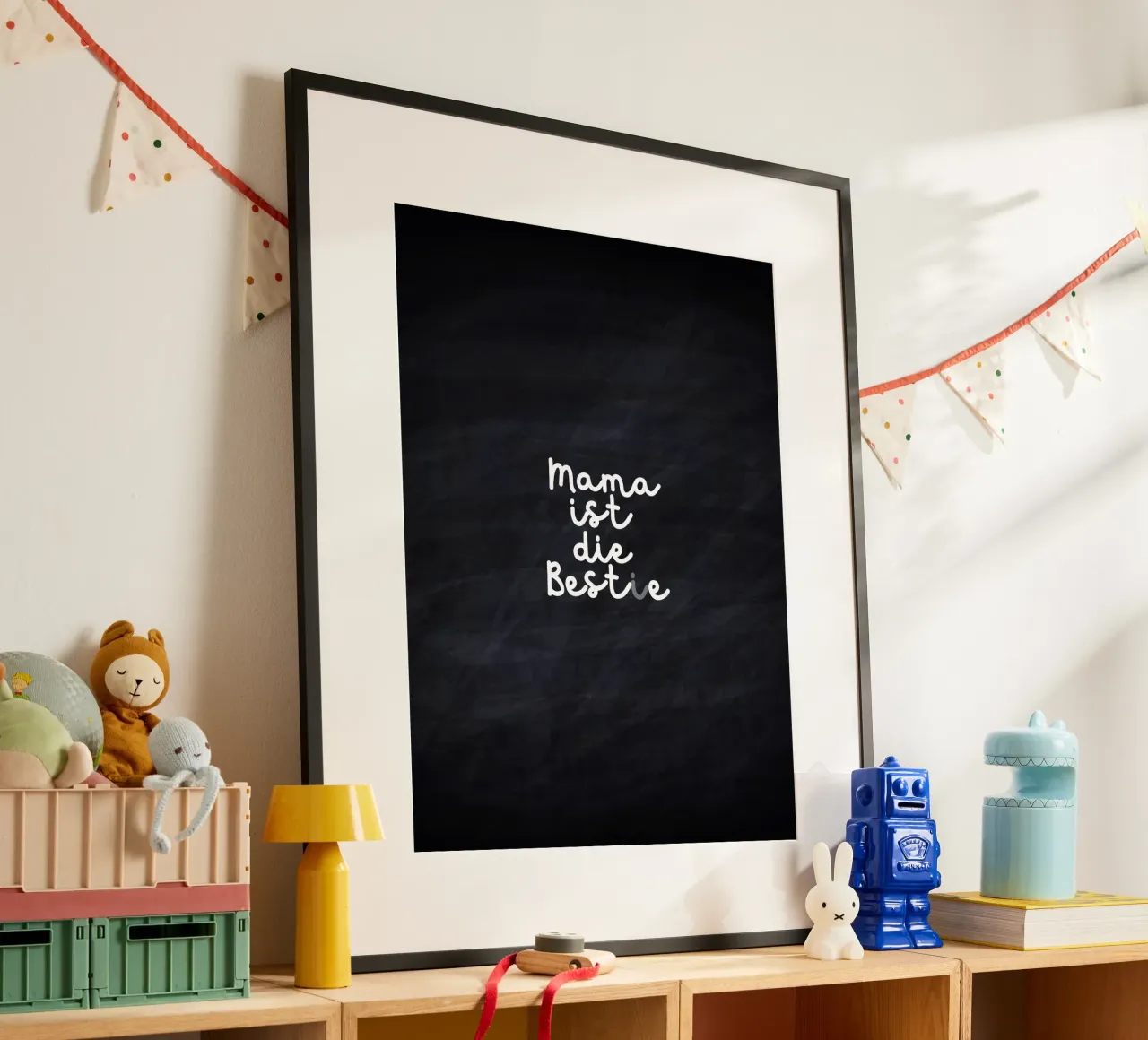 Mama ist die Best(i)e poster con telaio in plastica da Ohkimiko