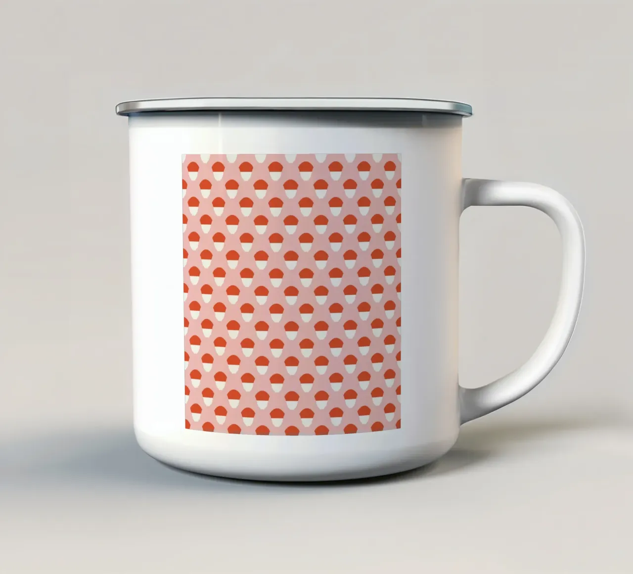 Ghiandaia, modello senza cuciture tazza in smalto da Little Dean