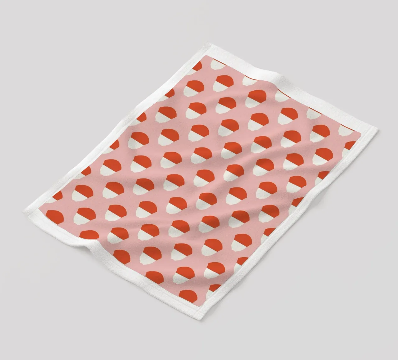 Acorn seamless pattern fleece blanket by Little Dean