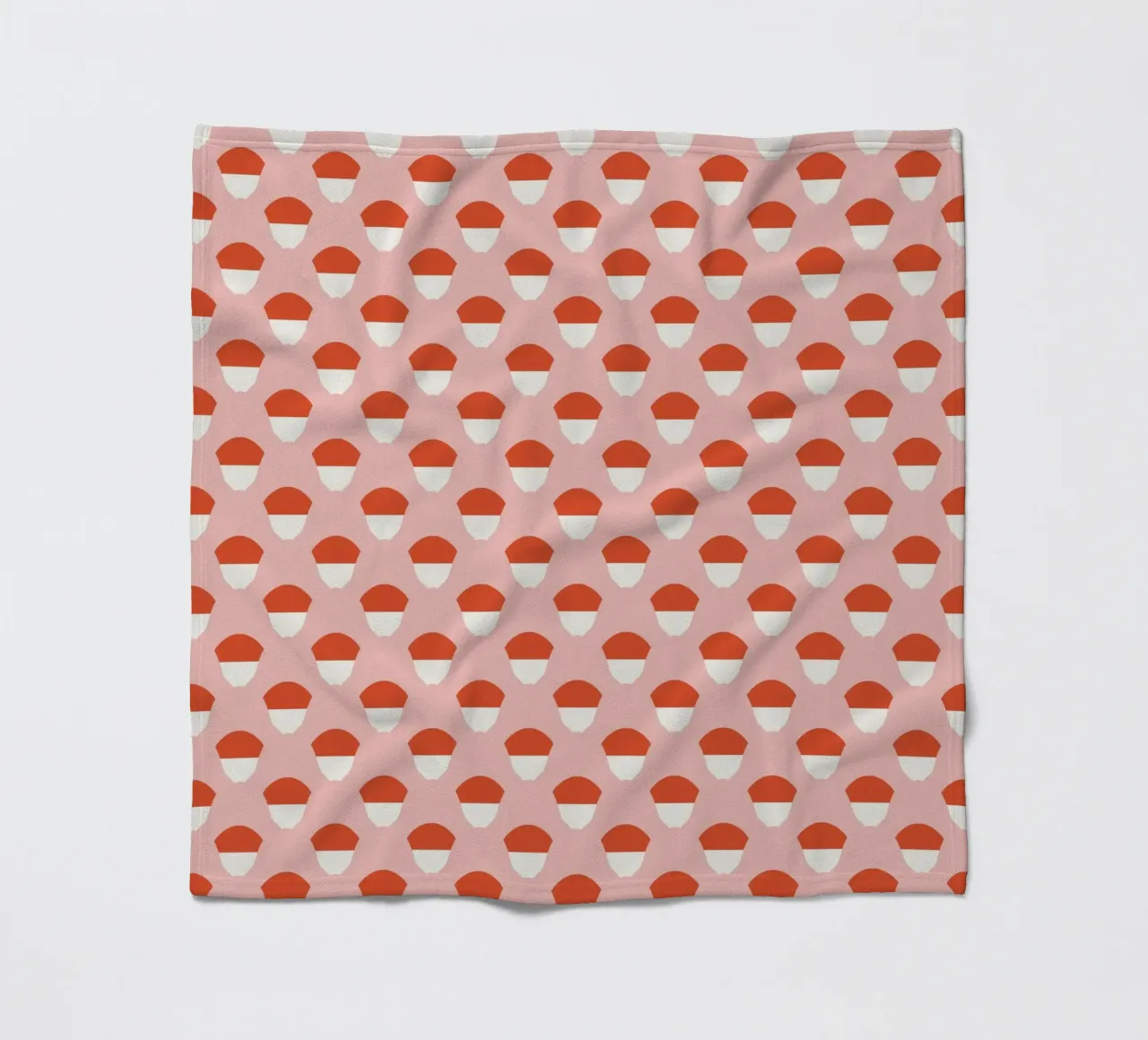 Acorn seamless pattern fleece blanket by Little Dean