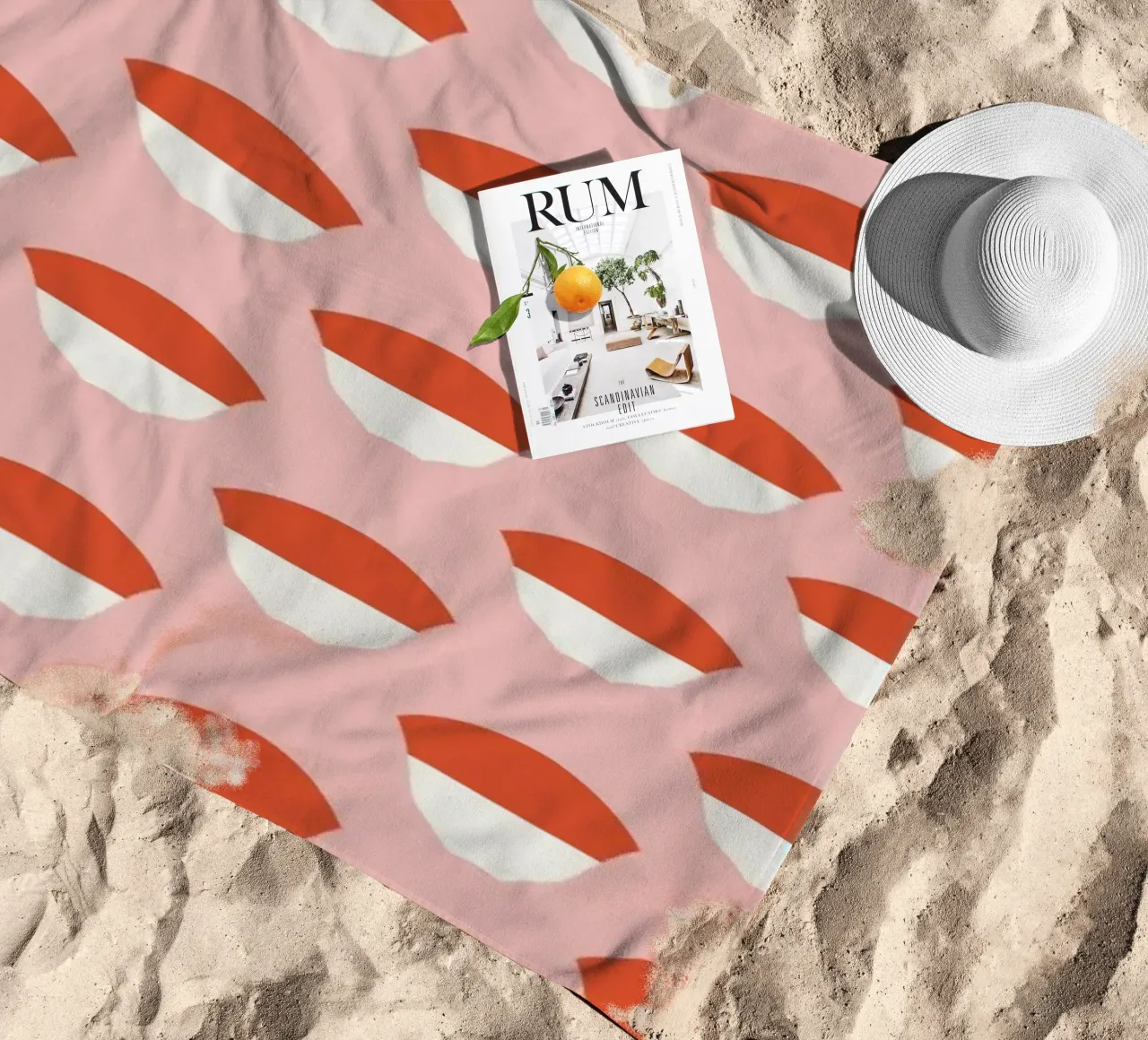 Ghiandaia, modello senza cuciture telo mare da Little Dean