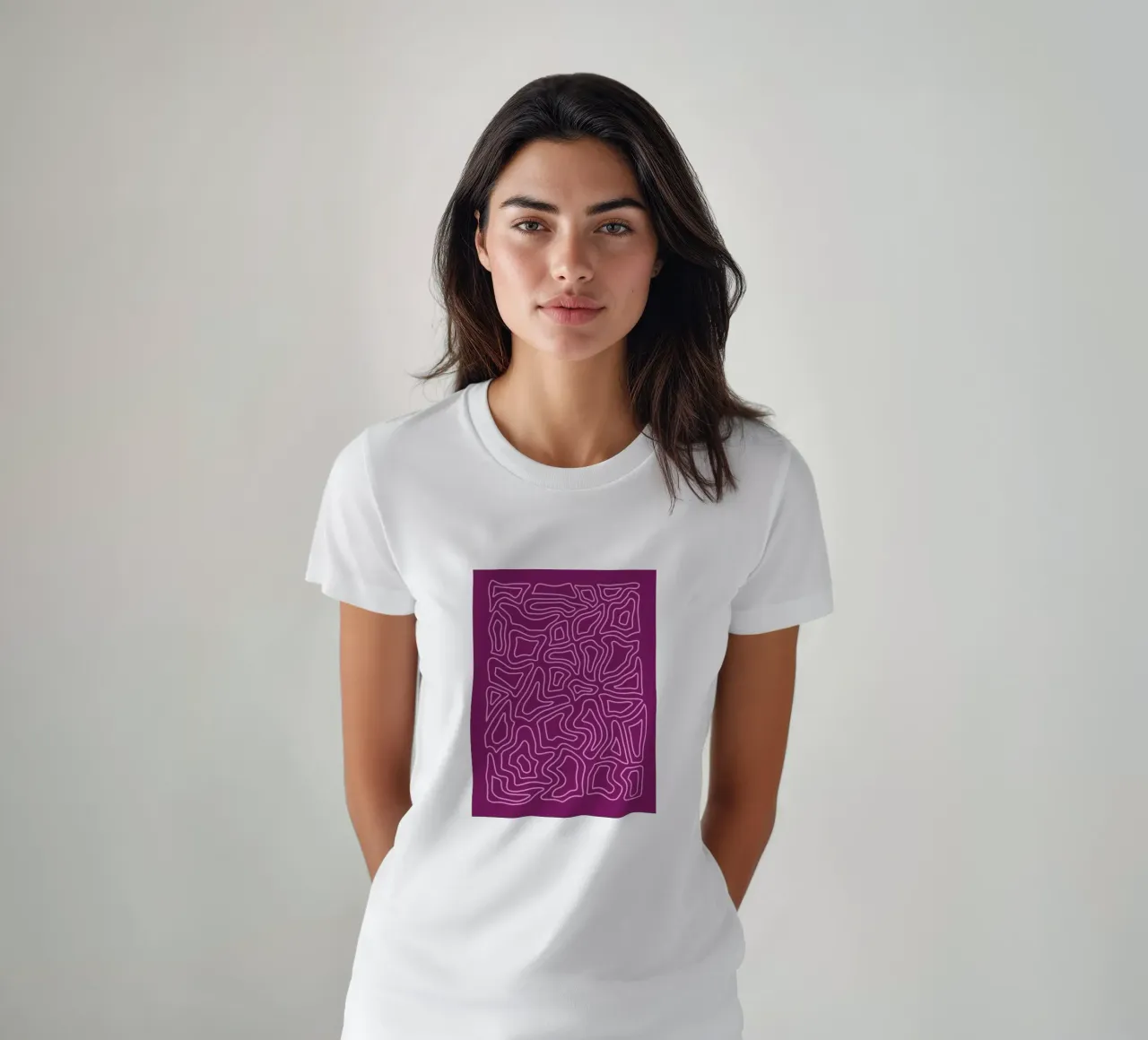 Minimalist Line Abstract t-shirt by MODERN NUANCE