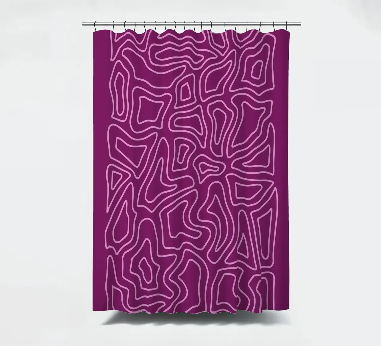 Minimalist Line Abstract Duschvorhang von MODERN NUANCE