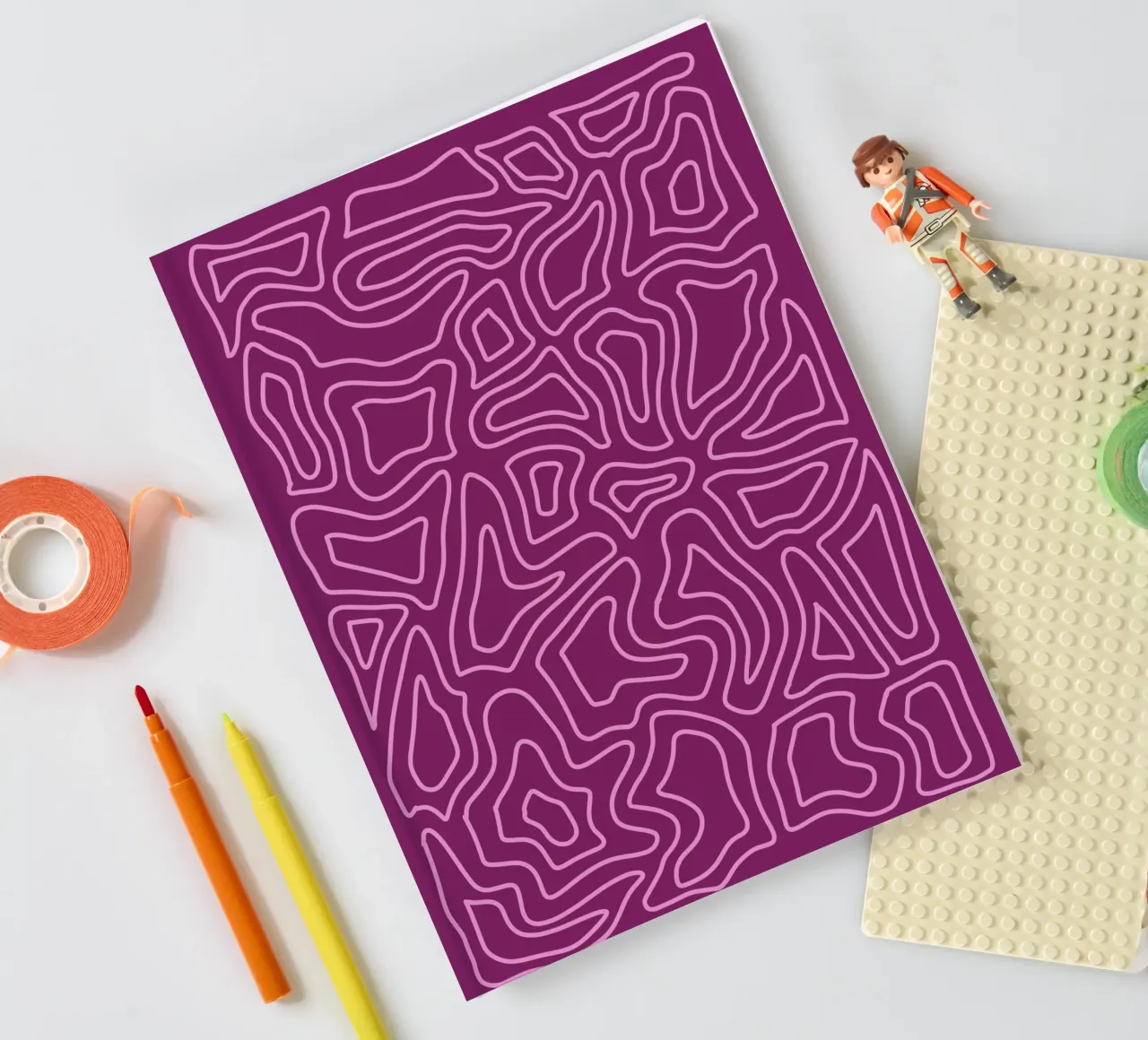 Minimalist Line Abstract notebook by MODERN NUANCE