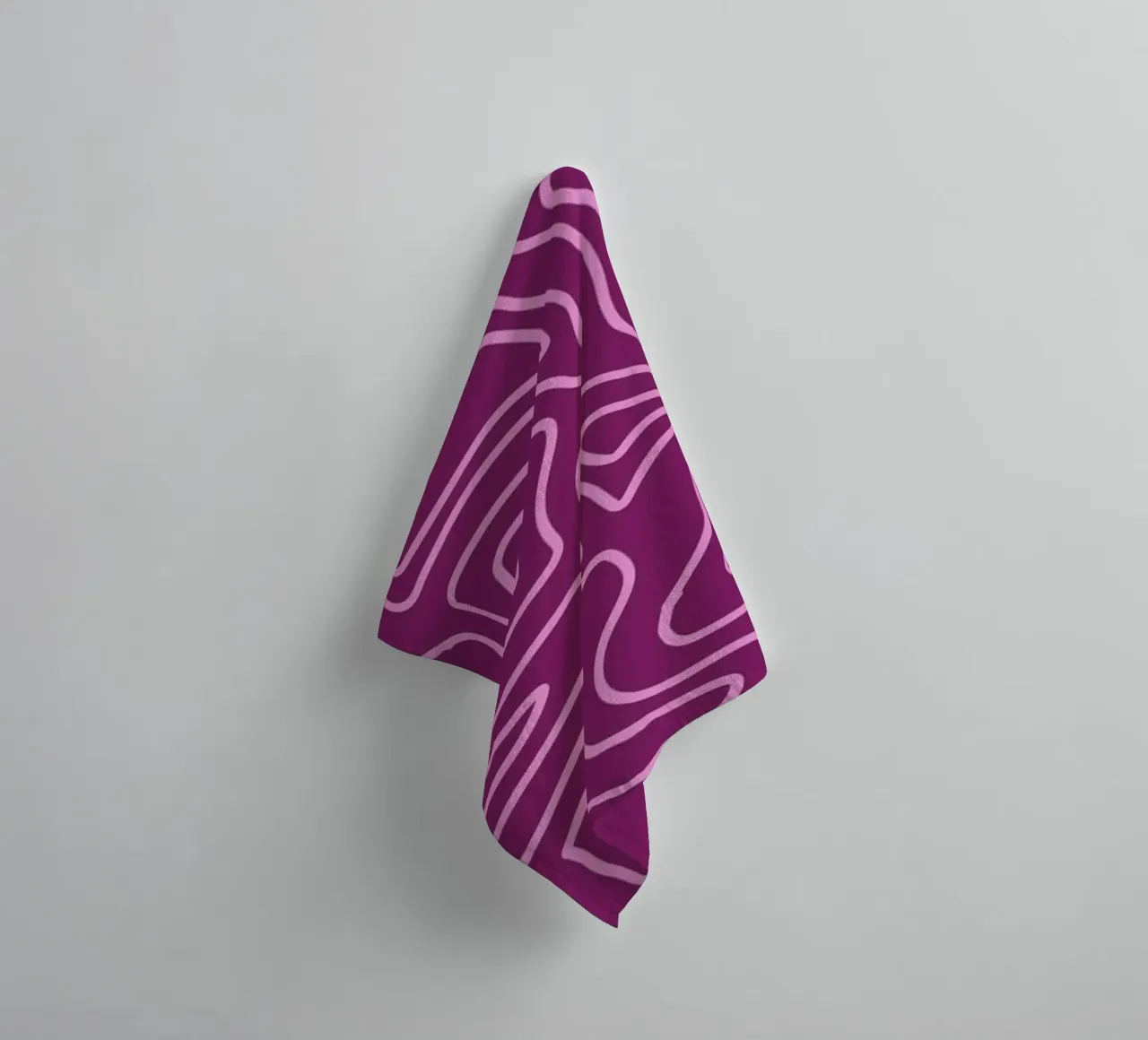 Minimalist Line Abstract towel by MODERN NUANCE