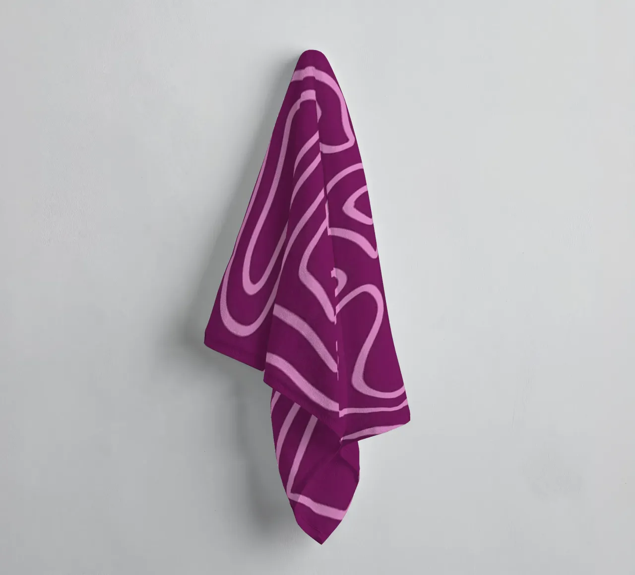 Minimalist Line Abstract towel by MODERN NUANCE