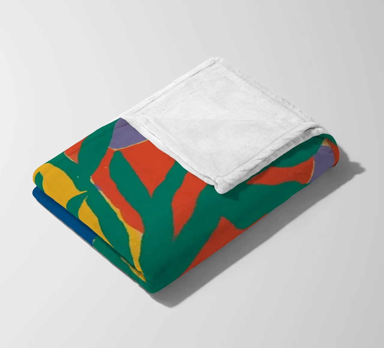 Composizione floreale con colori vivaci coperta in pile da Little Dean