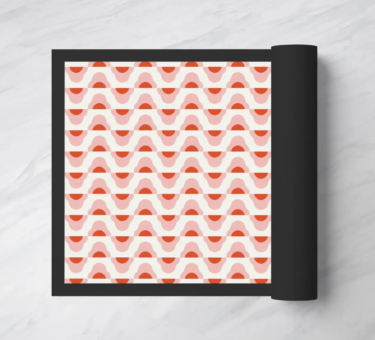 Waves seamless pattern 02 doormat by Little Dean