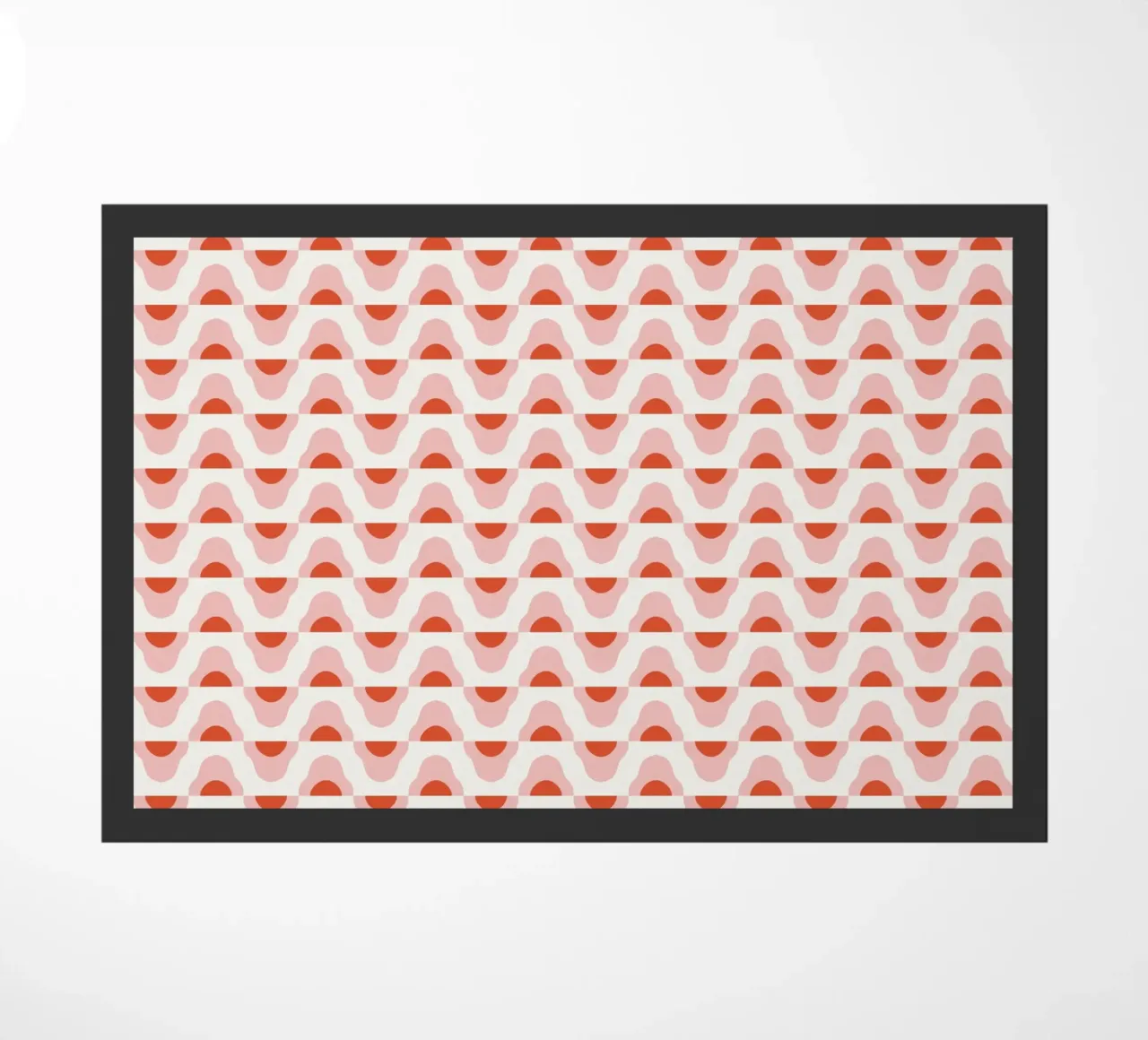 Waves seamless pattern 02 doormat by Little Dean