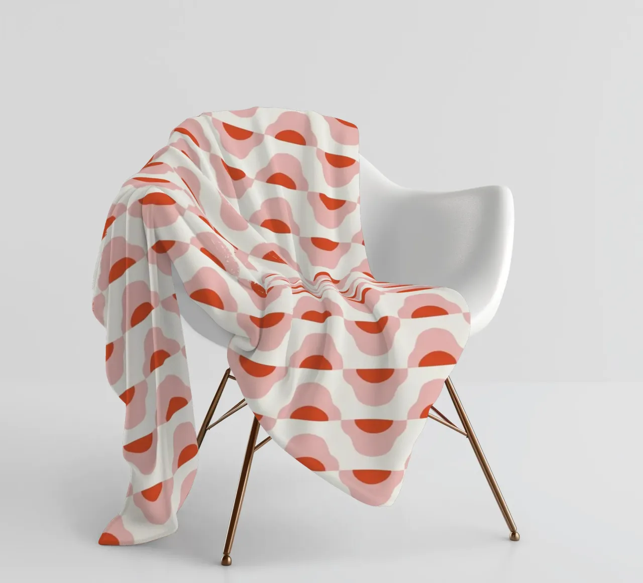 Waves seamless pattern 02 fleece blanket by Little Dean