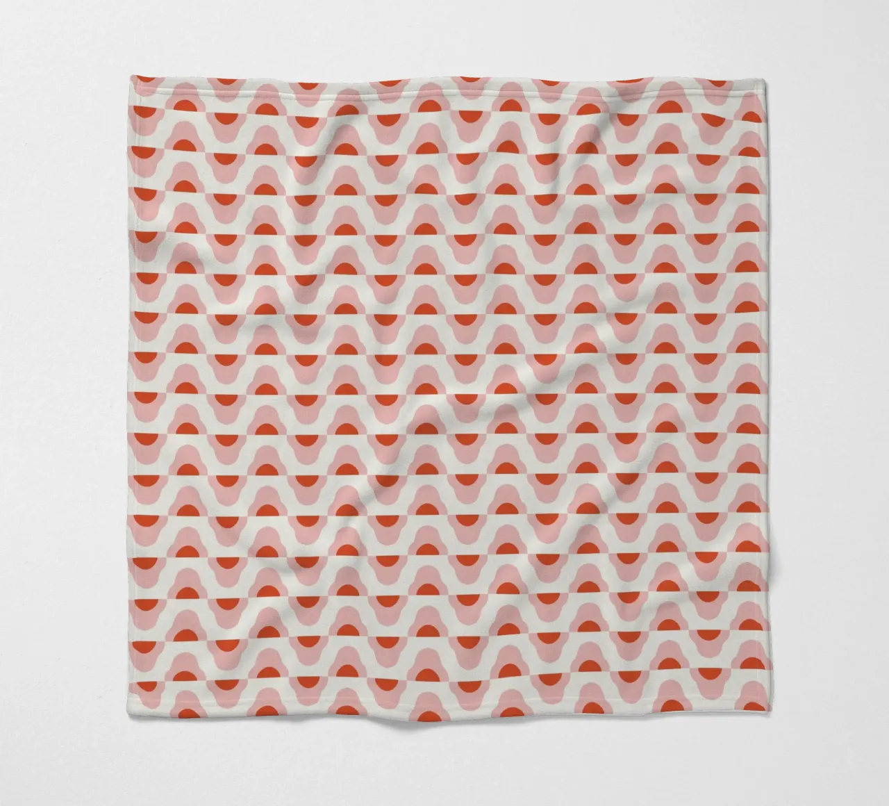 Waves seamless pattern 02 fleece blanket by Little Dean