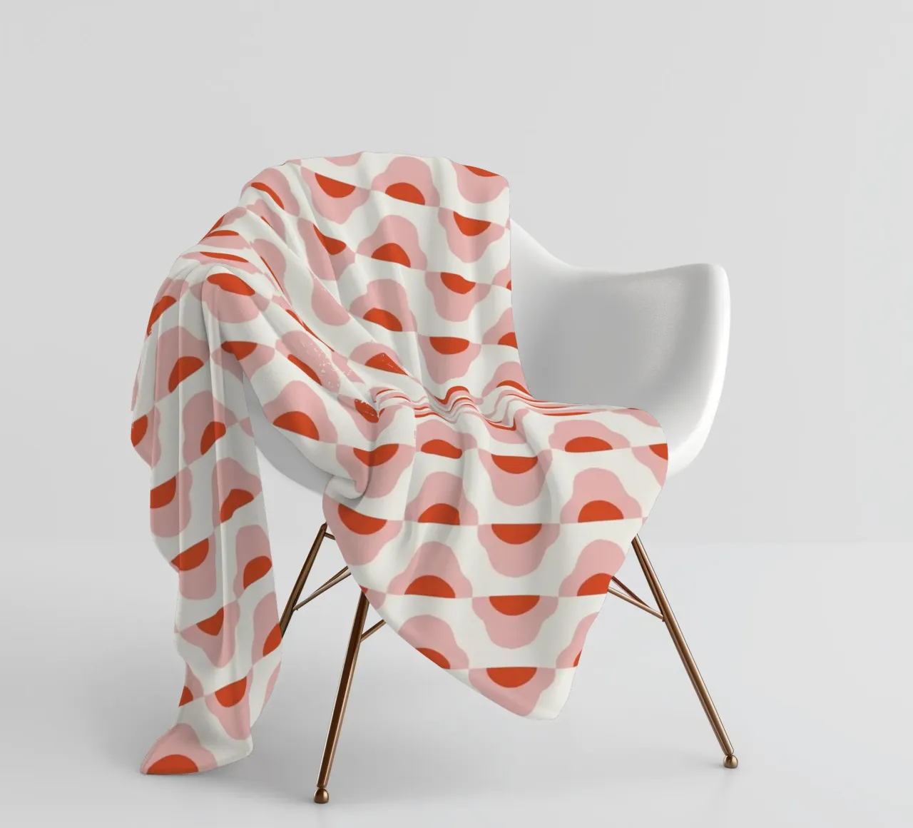 Waves seamless pattern 02 fleece blanket by Little Dean