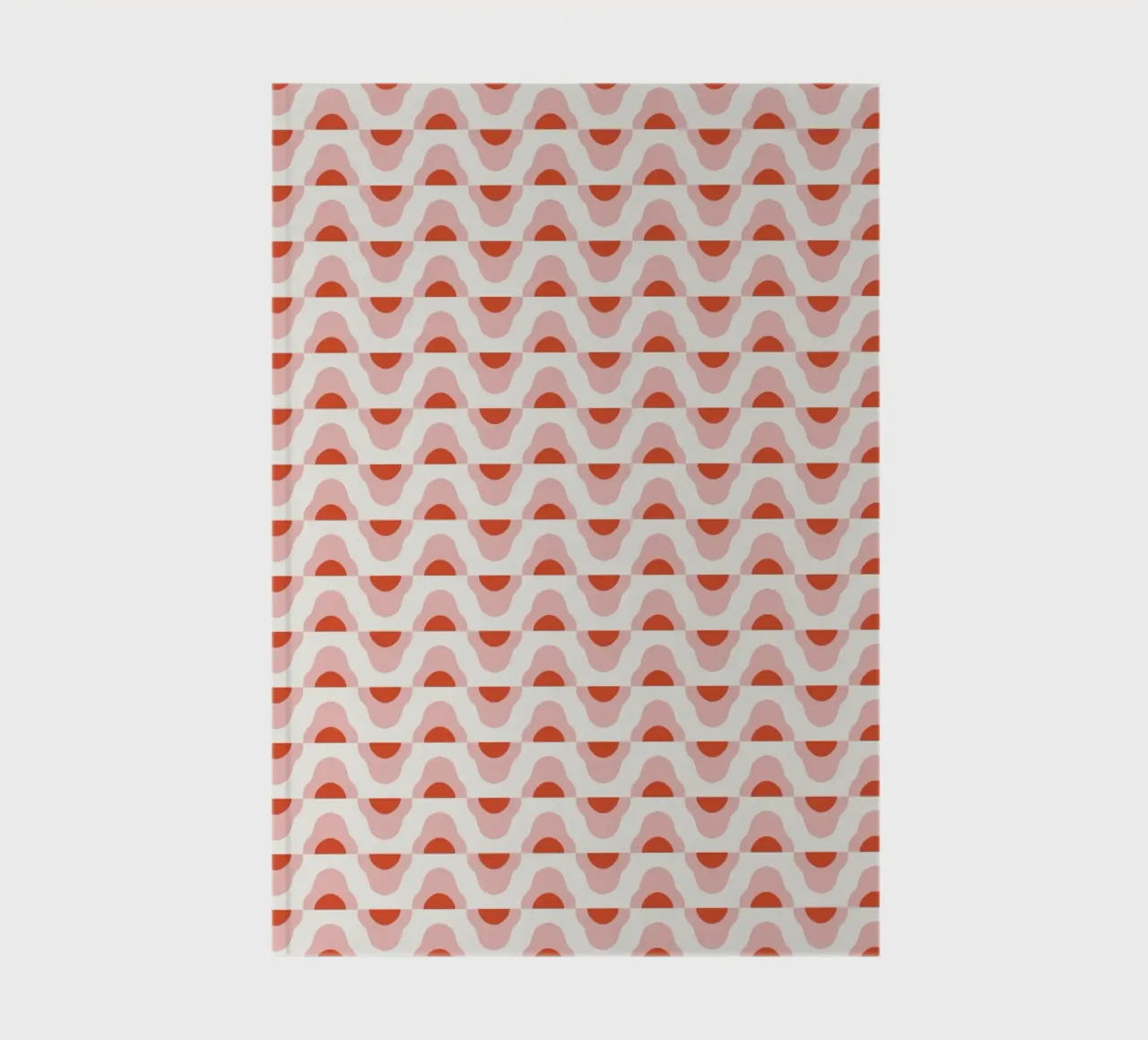 Waves seamless pattern 02 notebook by Little Dean