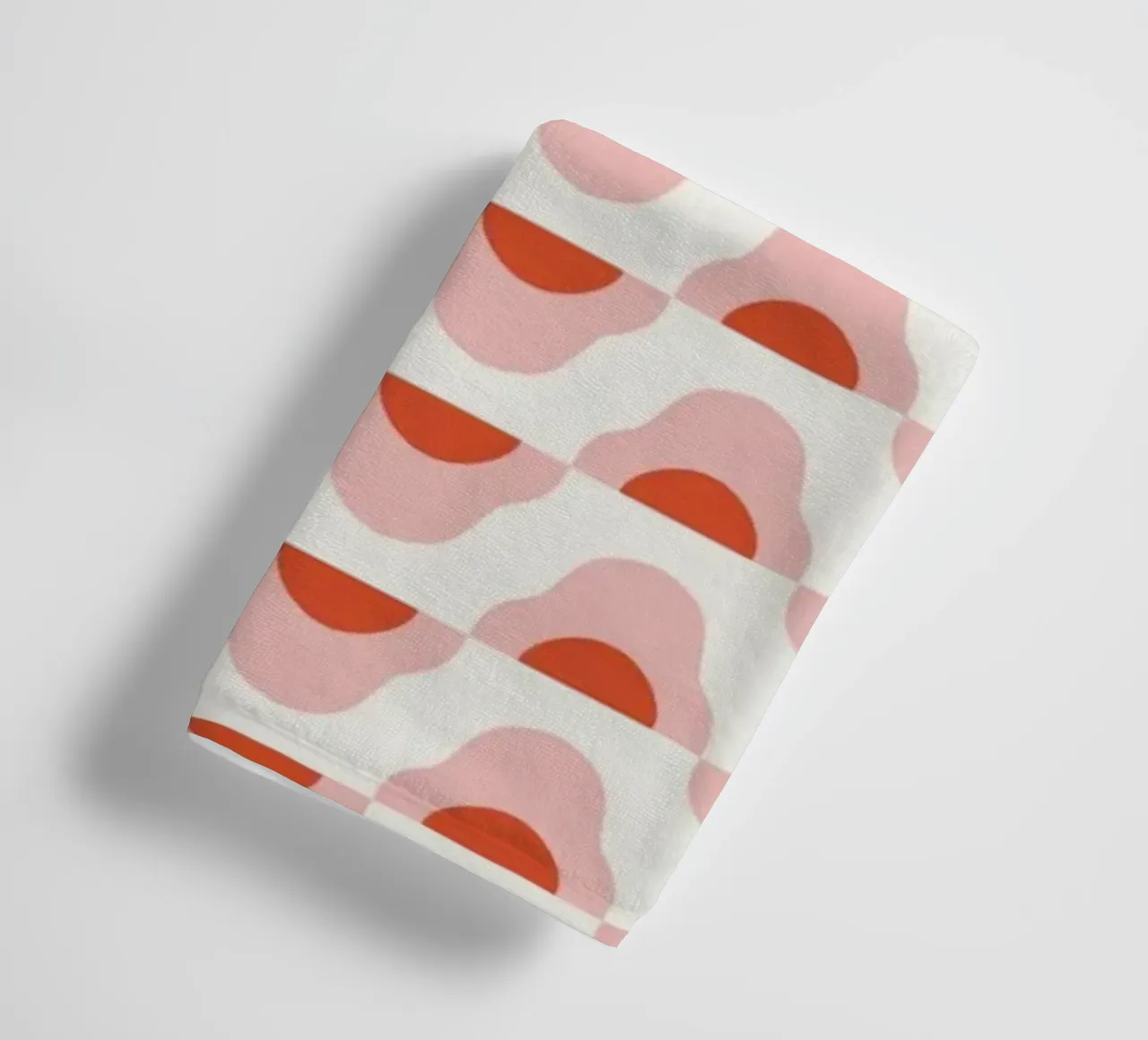 Waves seamless pattern 02 towel by Little Dean