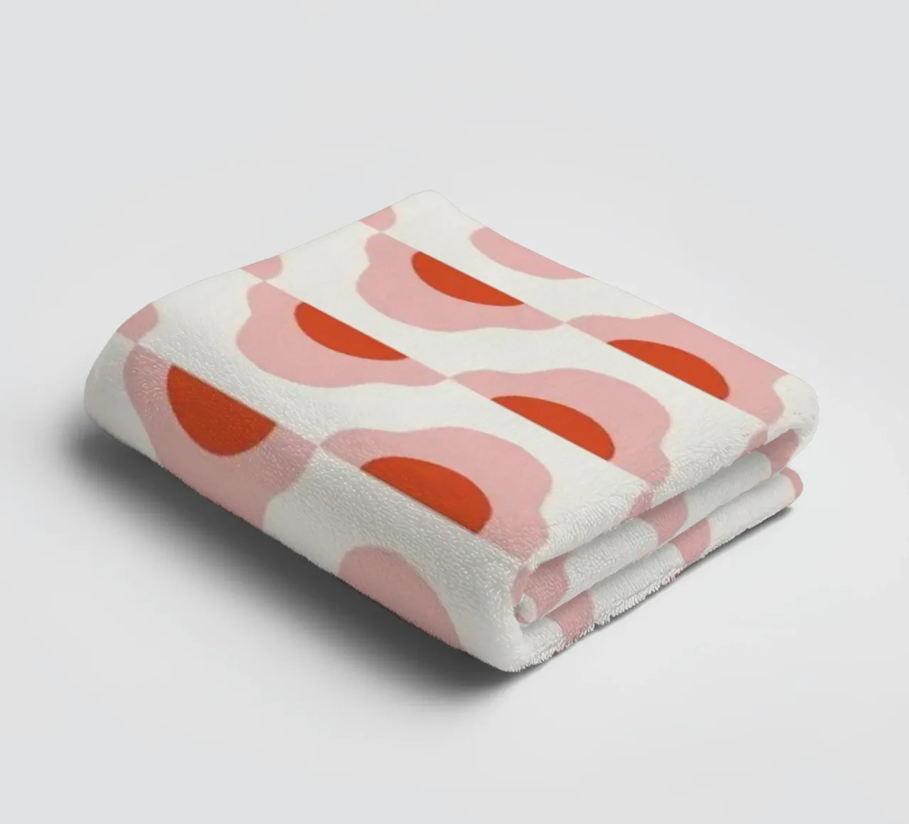 Waves seamless pattern 02 towel by Little Dean