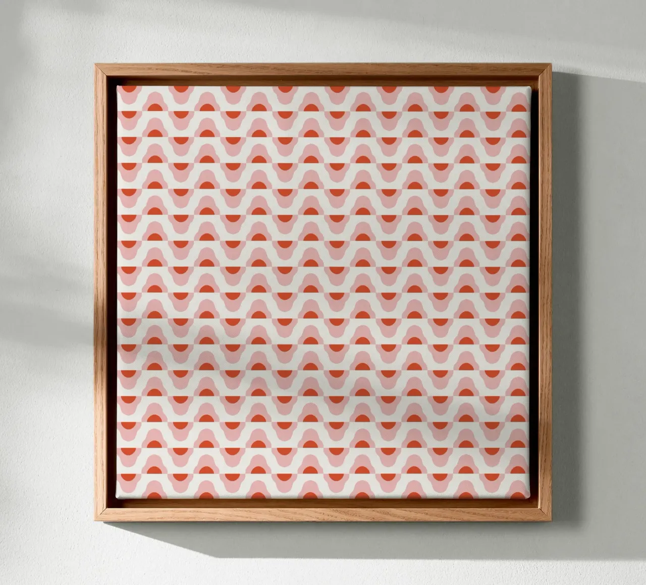 Waves seamless pattern 02 canvas by Little Dean