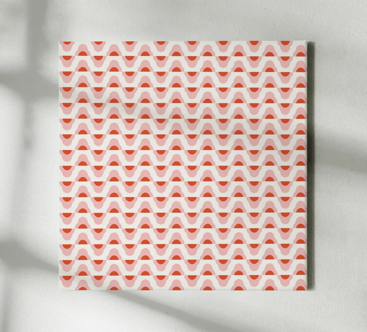 Waves seamless pattern 02 canvas by Little Dean