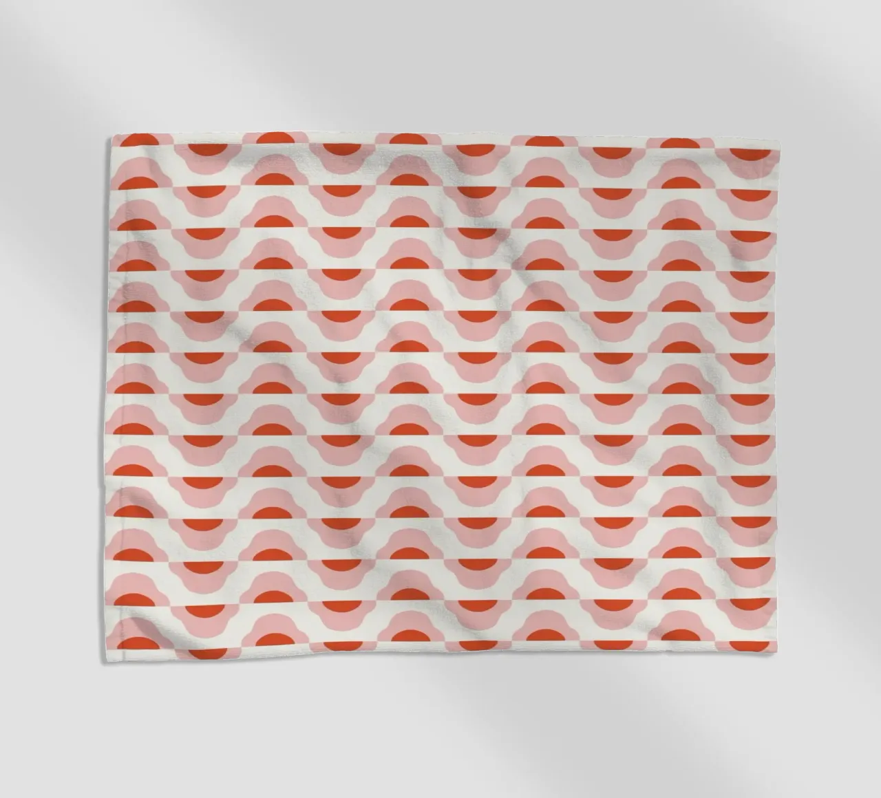 Waves seamless pattern 02 beach towel by Little Dean