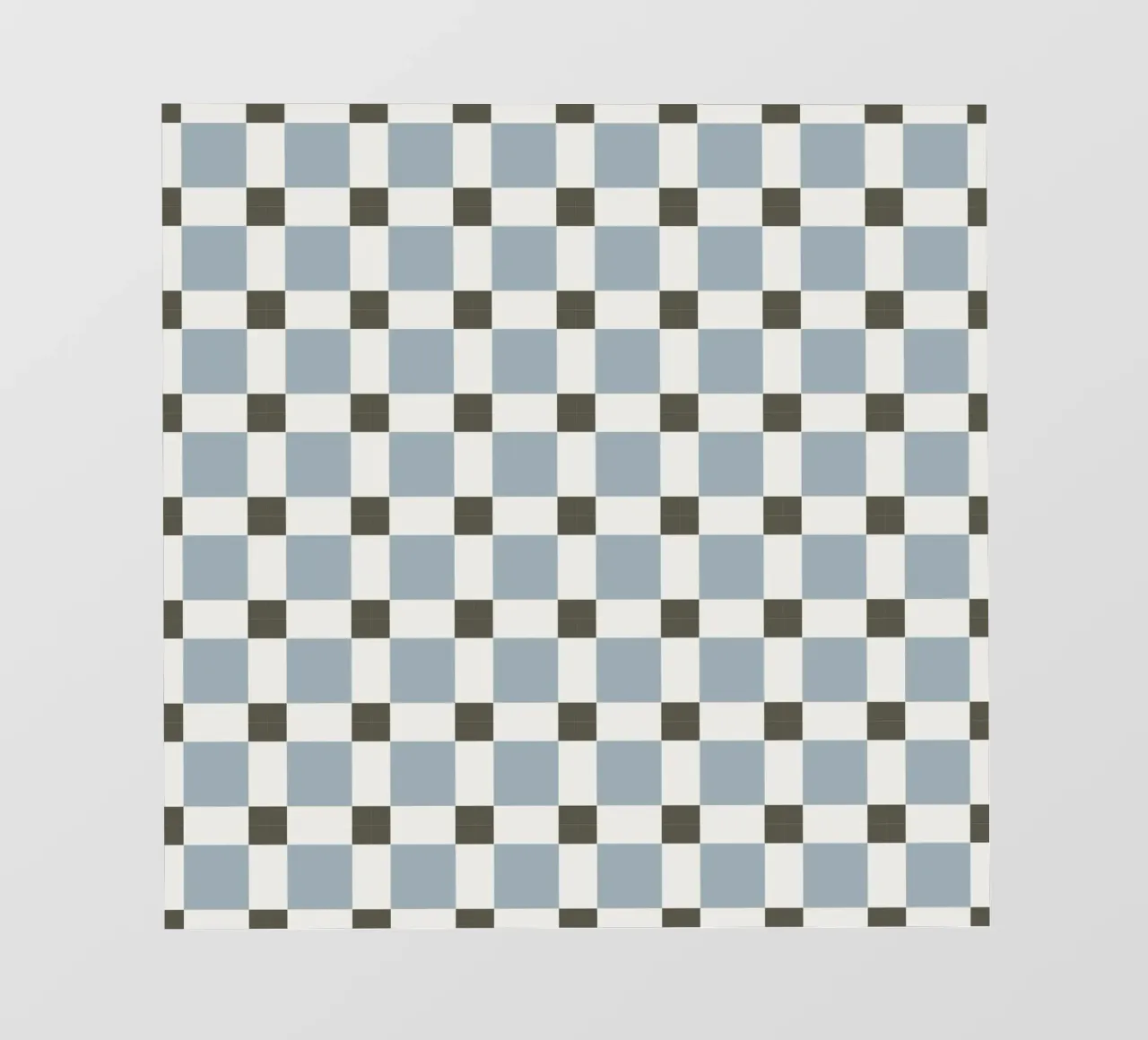 Checker tile sky blue pattern pvc cover by Little Dean