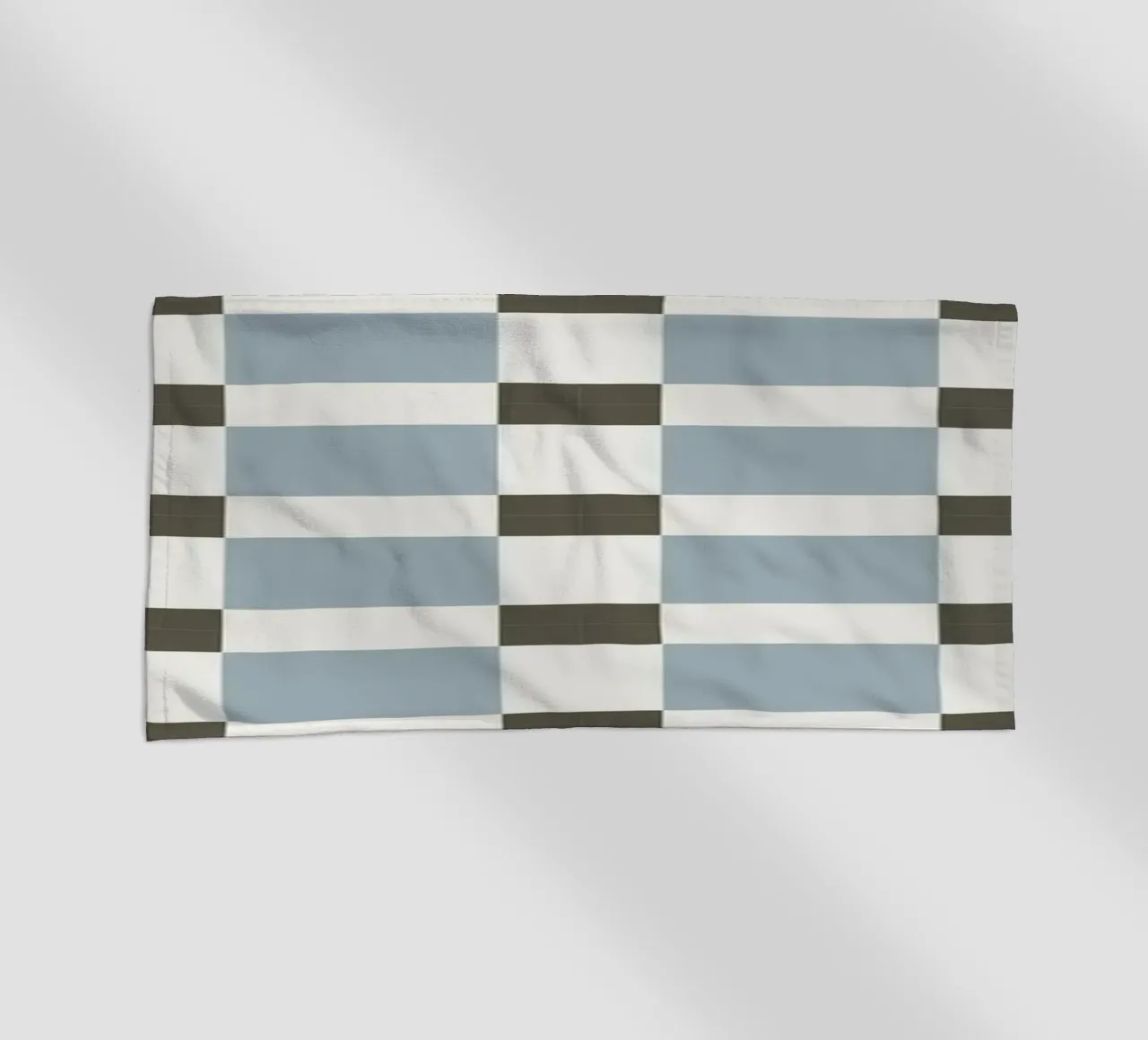 Checker tile sky blue pattern telo mare da Little Dean