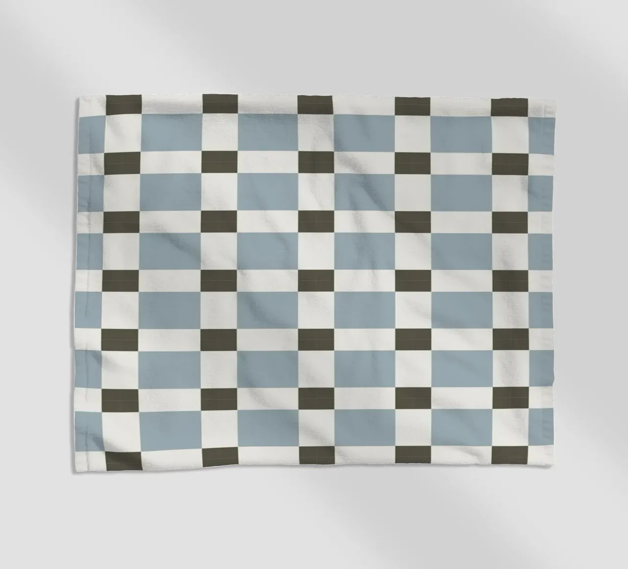 Checker tile sky blue pattern telo mare da Little Dean