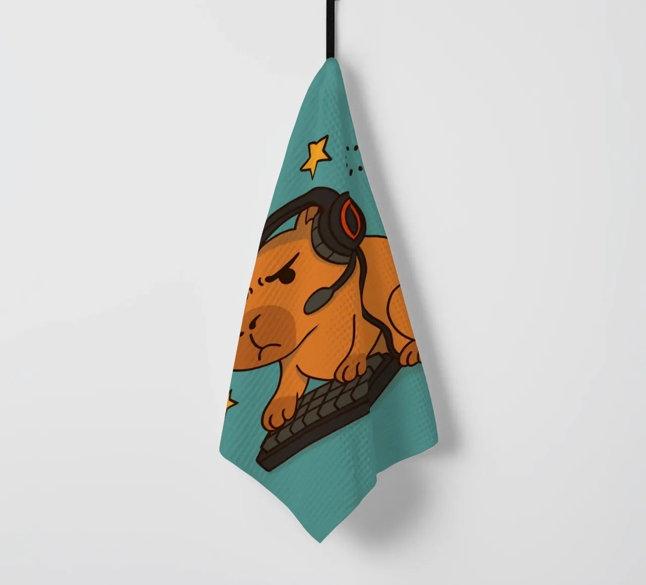 Capy Gamer Rage Quit Geschirrtuch von Loobs