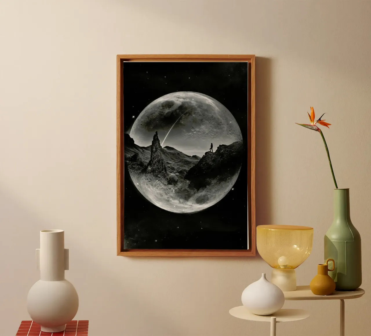 Bagliore di luna tela con Cornice a cassetta da Stoian Hitrov