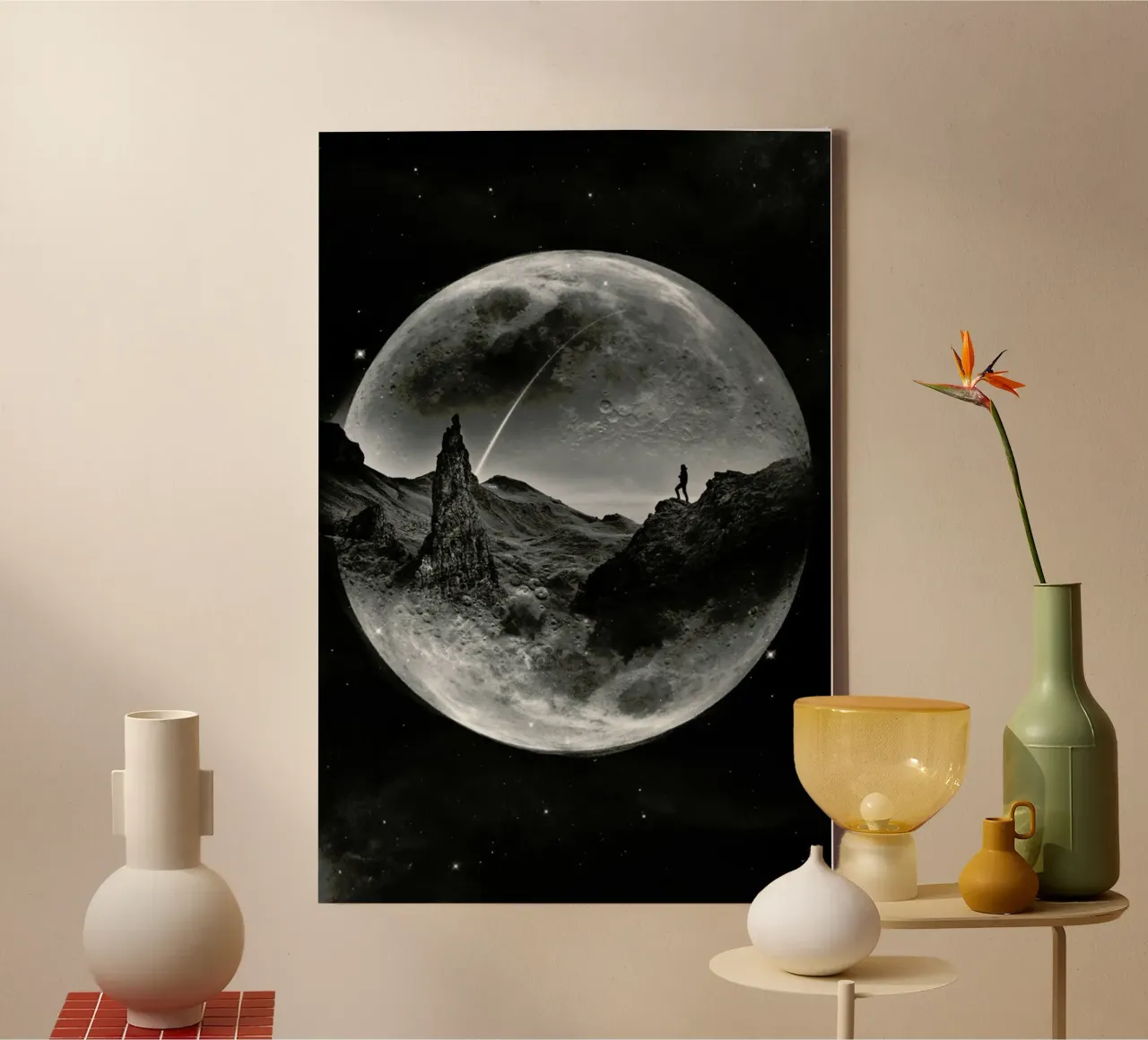 Bagliore di luna tela con Cornice a cassetta da Stoian Hitrov