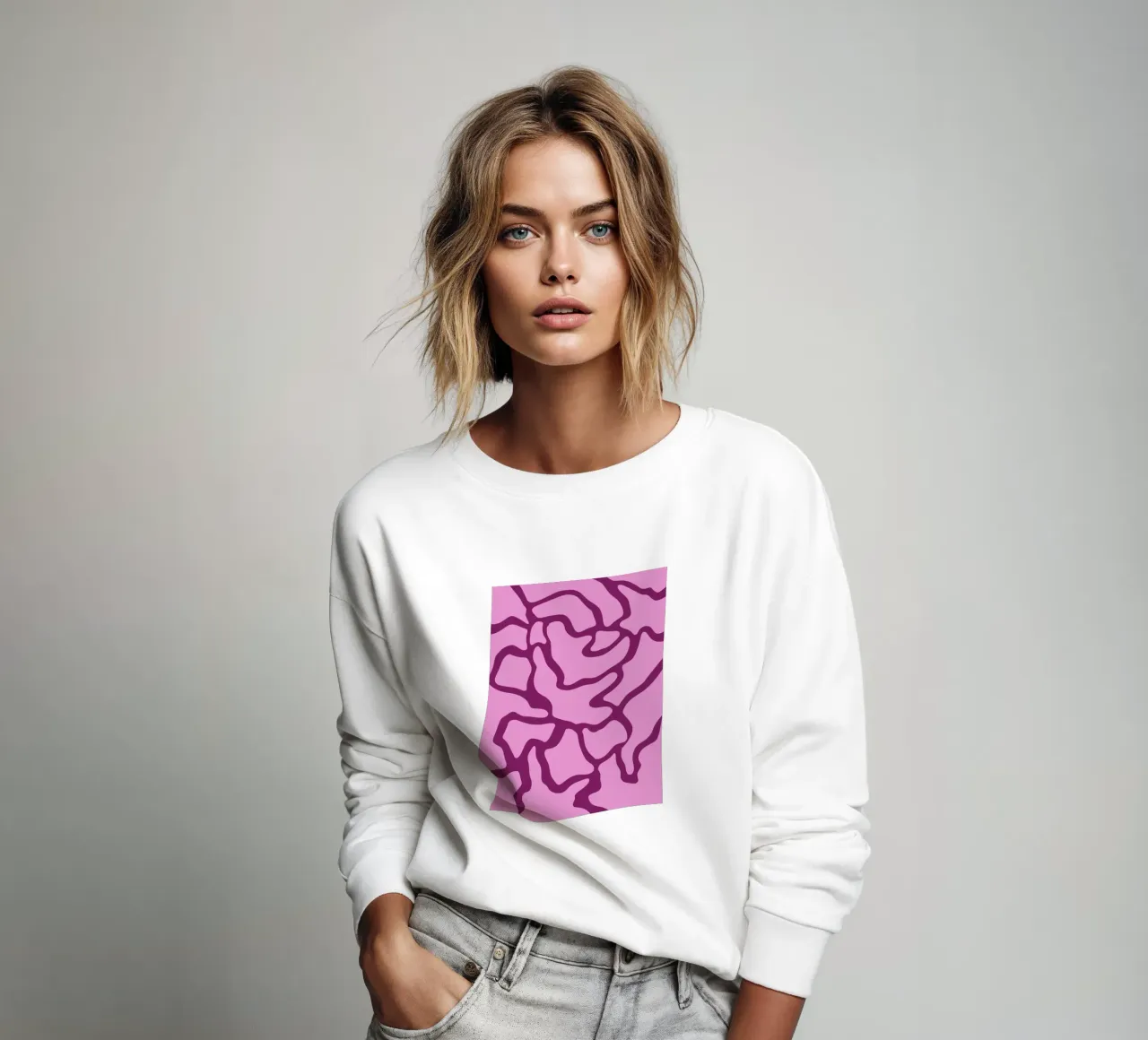 Minimalist Abstract Motif sweatshirt by MODERN NUANCE