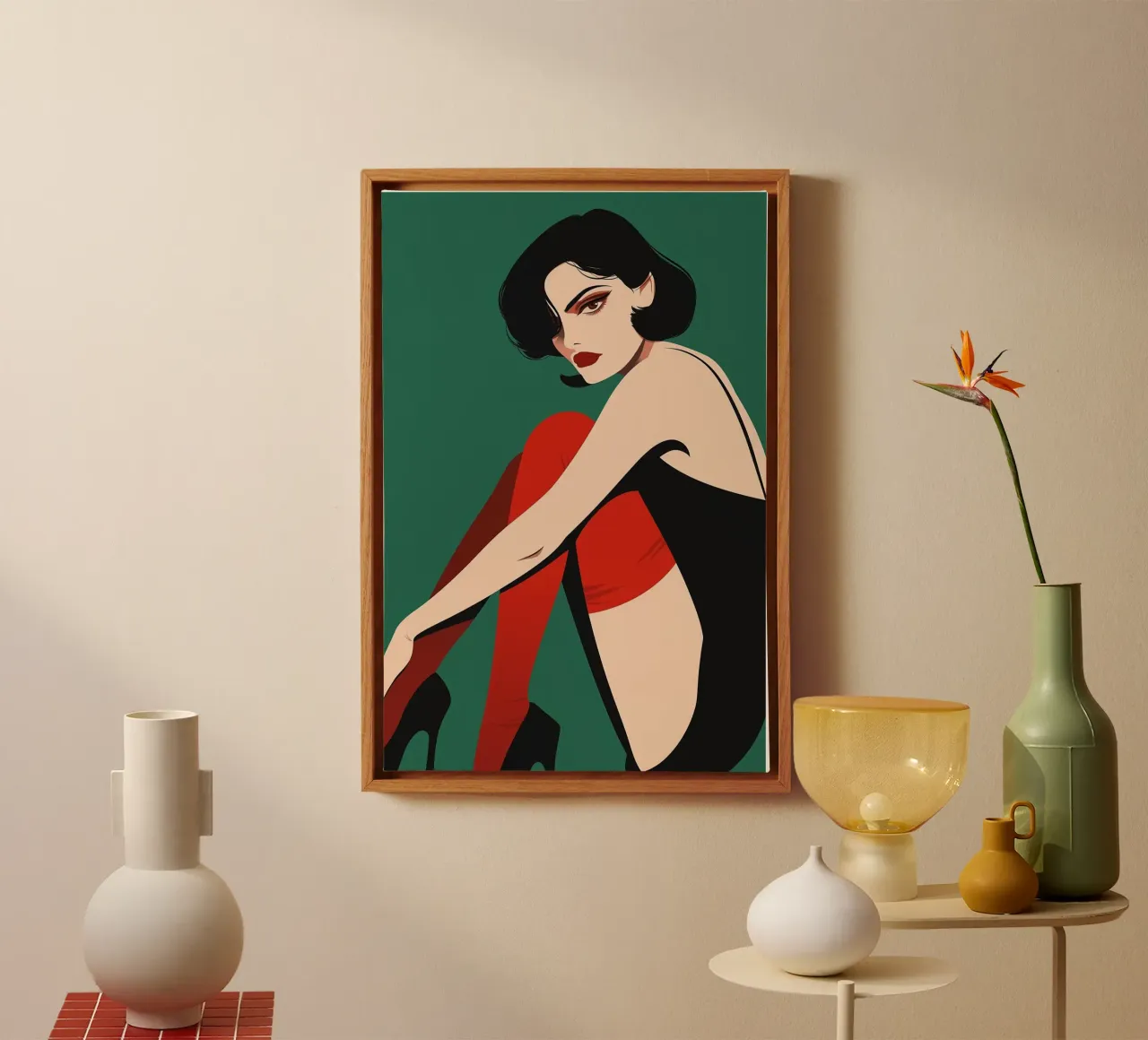 Pin-Up Charme canvas by Carinaprint