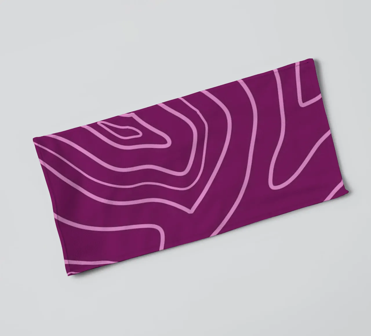 Minimalist Harmony Lines towel by MODERN NUANCE