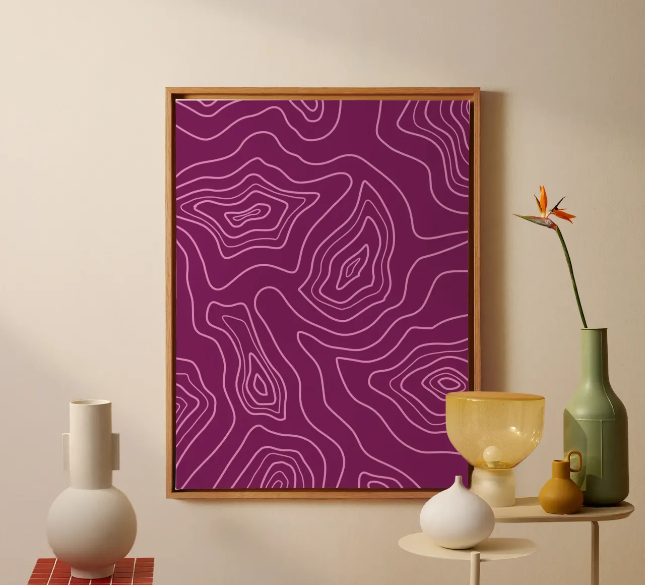 Minimalist Harmony Lines canvas by MODERN NUANCE