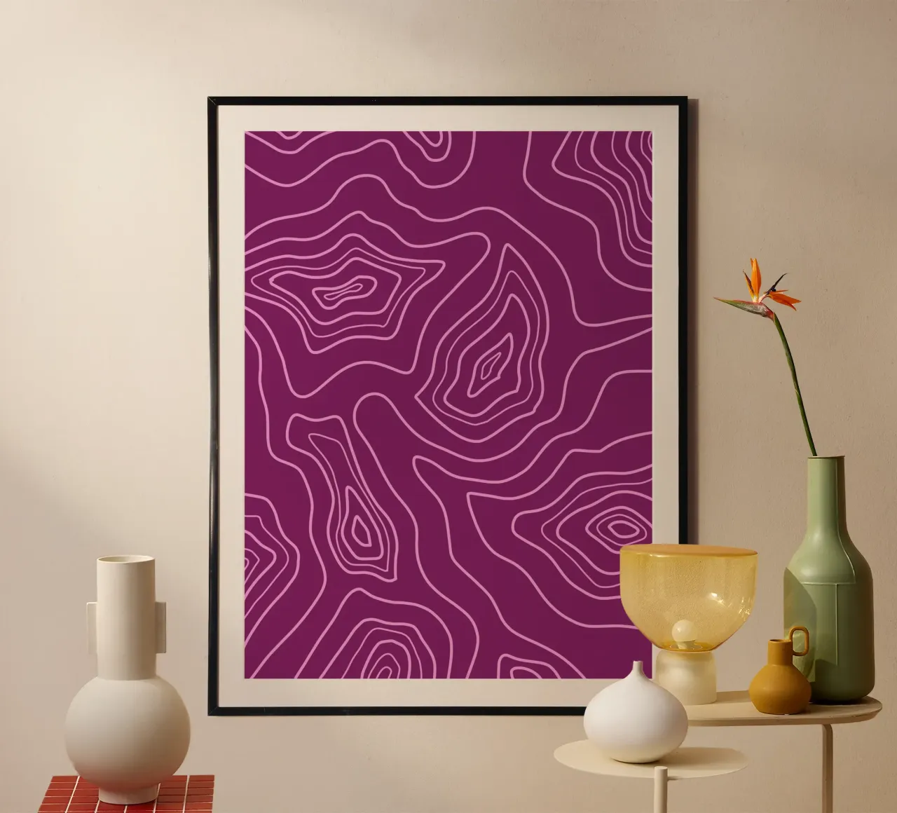 Minimalist Harmony Lines poster by MODERN NUANCE