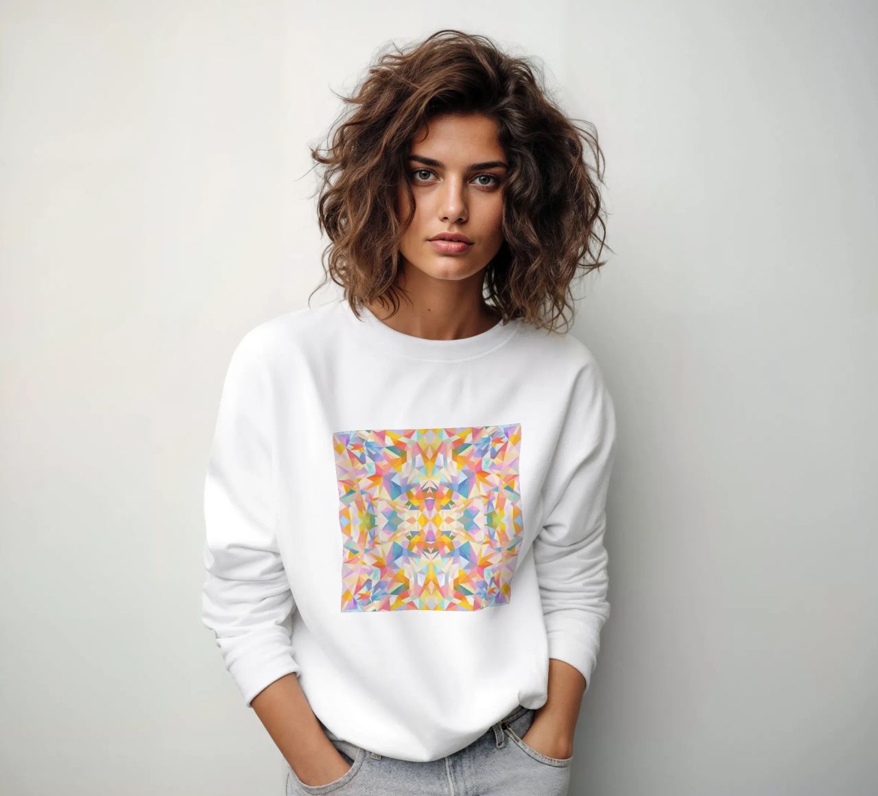 Beautiful Way - Abstract Geometric Pattern felpa da lovely lines