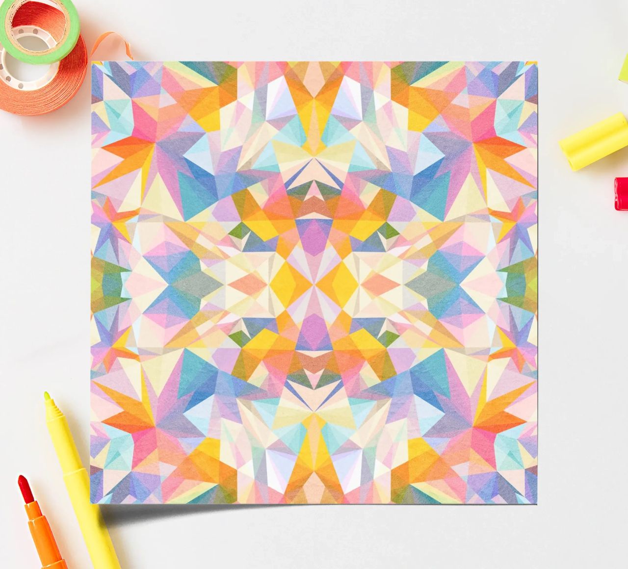 Beautiful Way - Abstract Geometric Pattern foglio adesivo da lovely lines