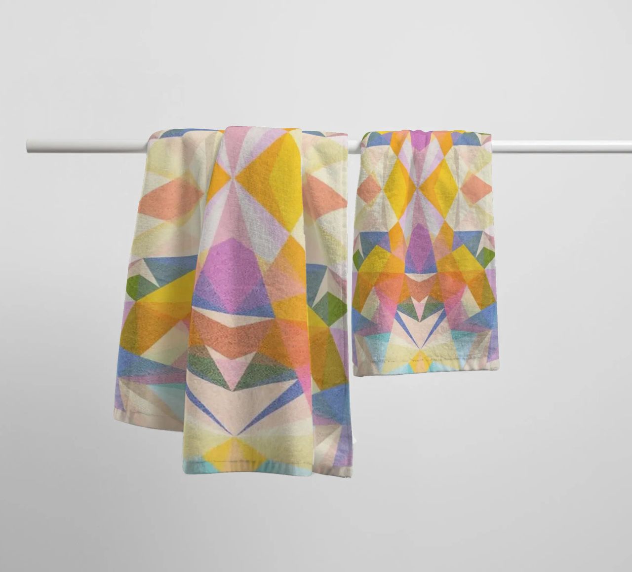 Beautiful Way - Abstract Geometric Pattern asciugamano da bagno da lovely lines