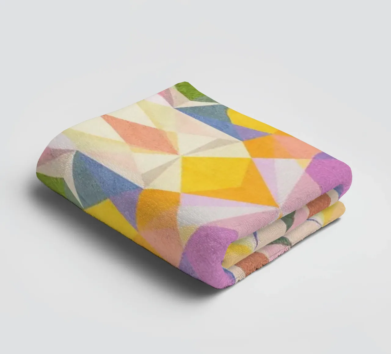 Beautiful Way - Abstract Geometric Pattern badhanddoek van lovely lines