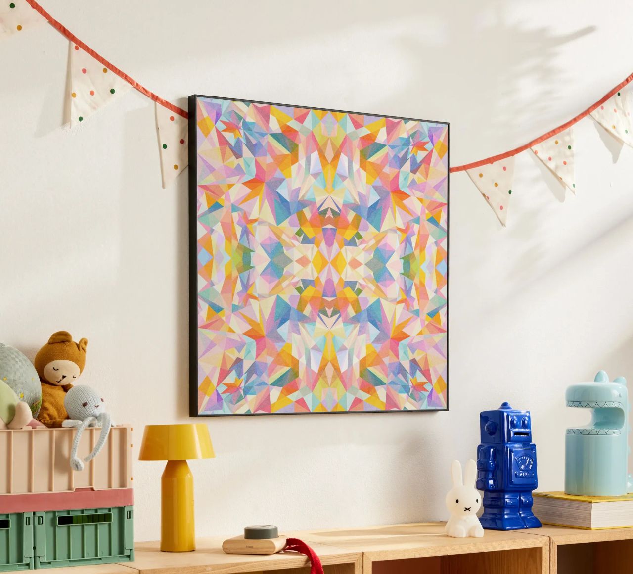 Beautiful Way - Abstract Geometric Pattern alluminio dibond da lovely lines